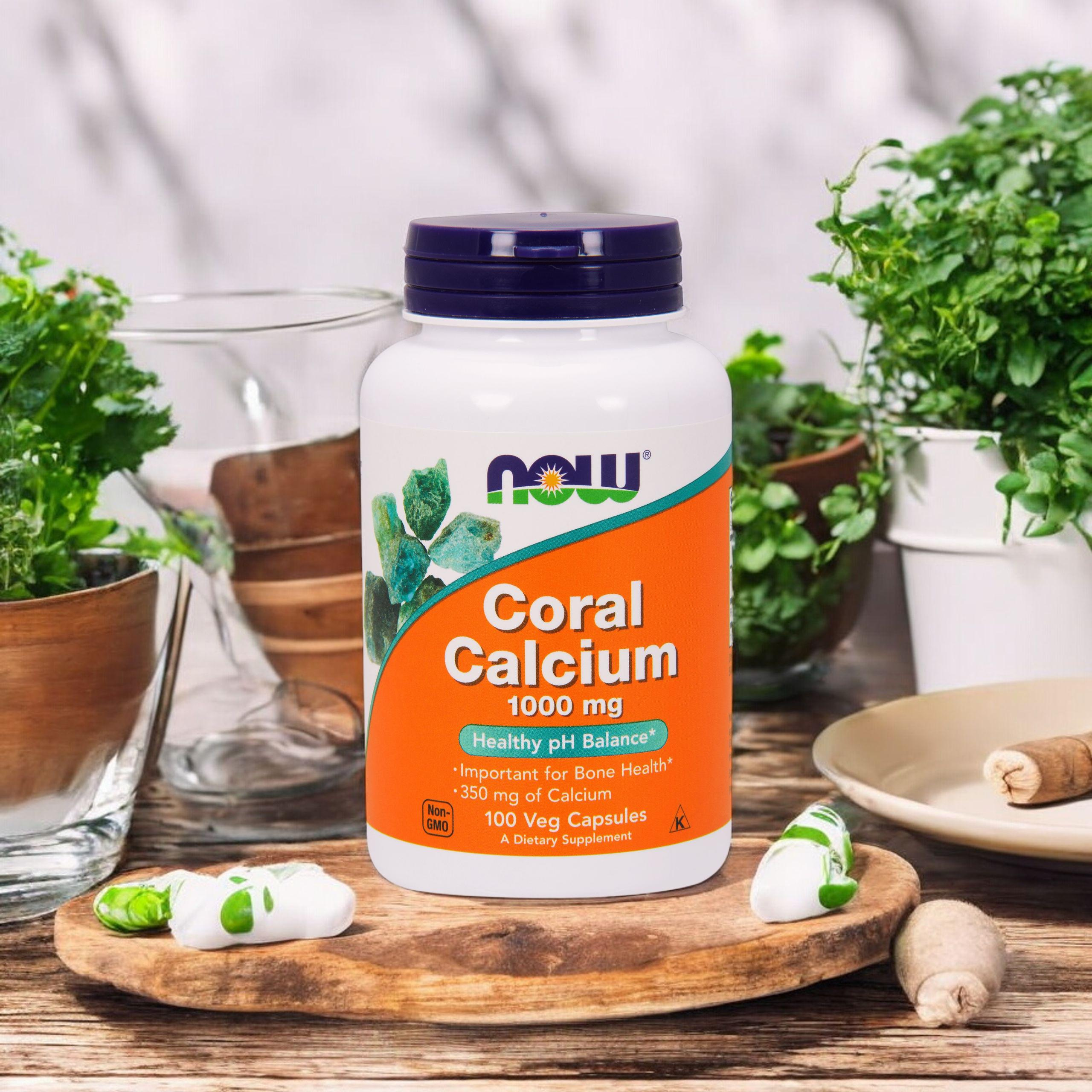NOW Coral Calcium 1000mg - 2x 100vegcaps