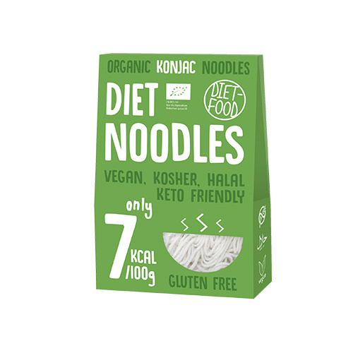 DIET FOOD Bio - Diet Noodles - 3x 300g - Makaron Konjac