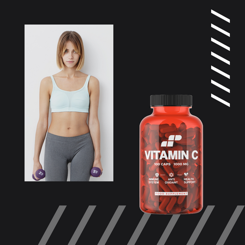 3x MP NUTRITION Vitamin C 1000mg - 100caps - Witamina C