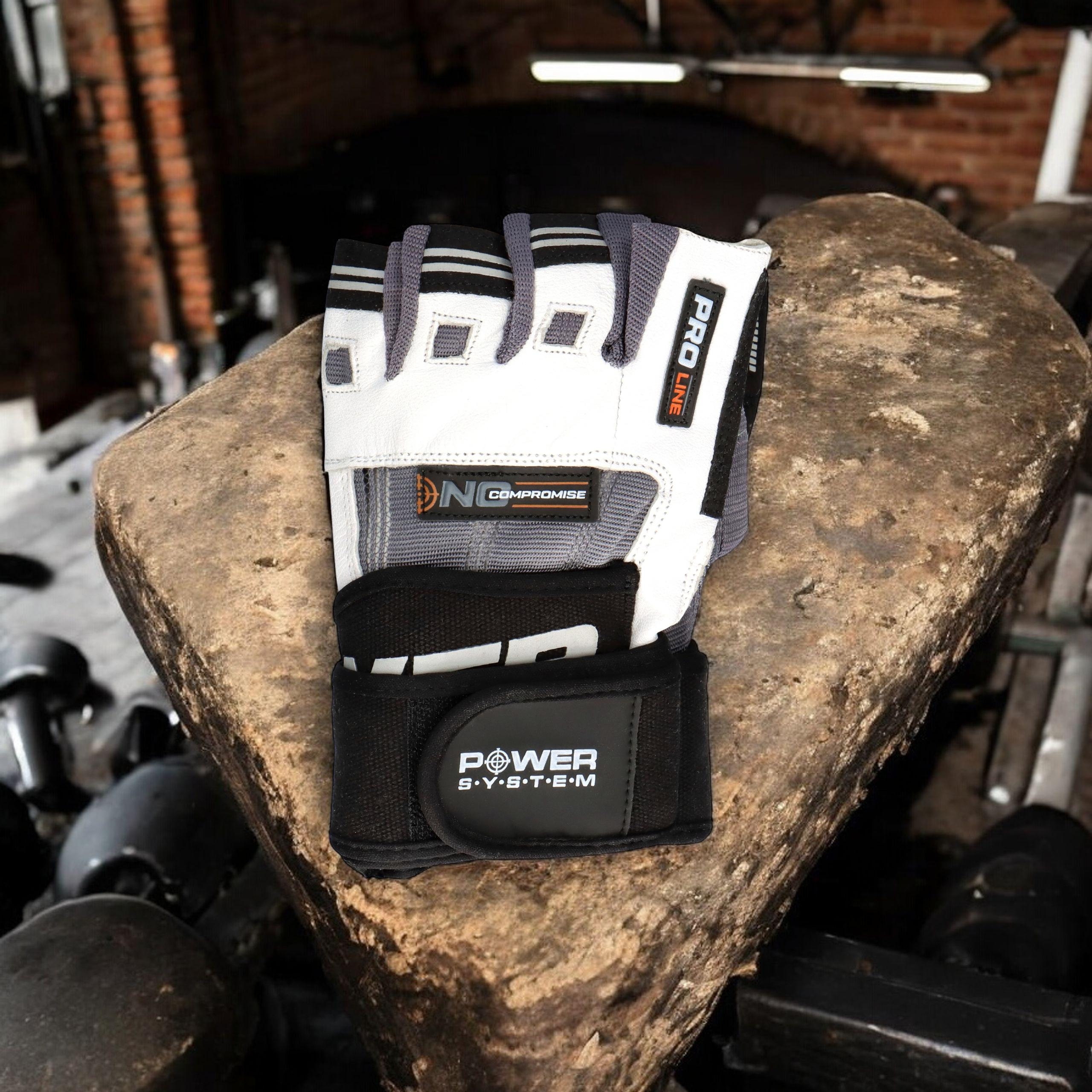 POWER SYSTEM Rękawice - No Compromise - White/Gray