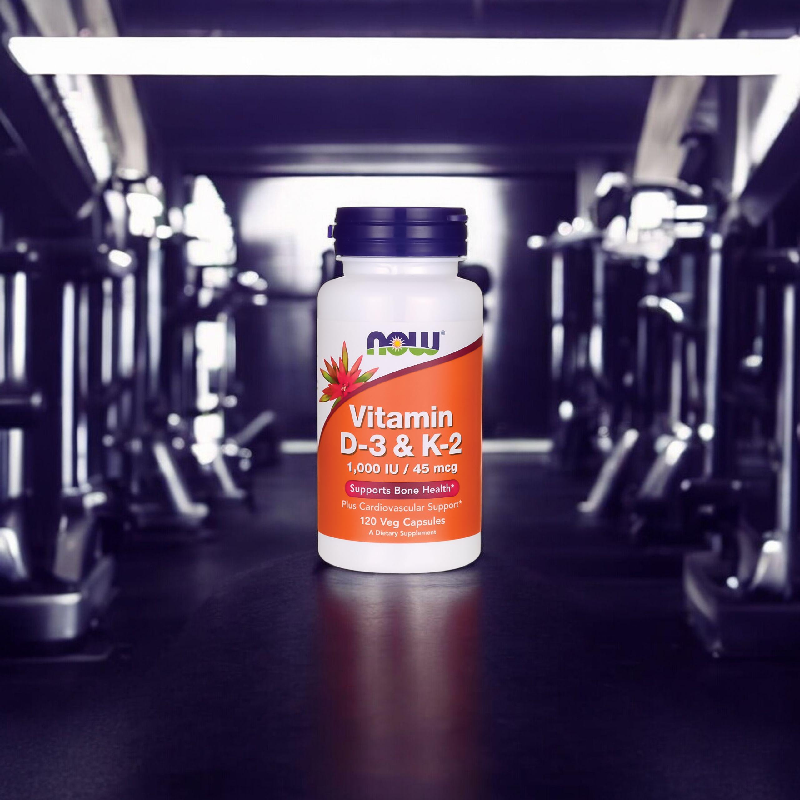NOW Vitamin D3 & K2 1000IU - 3x 120vegcaps