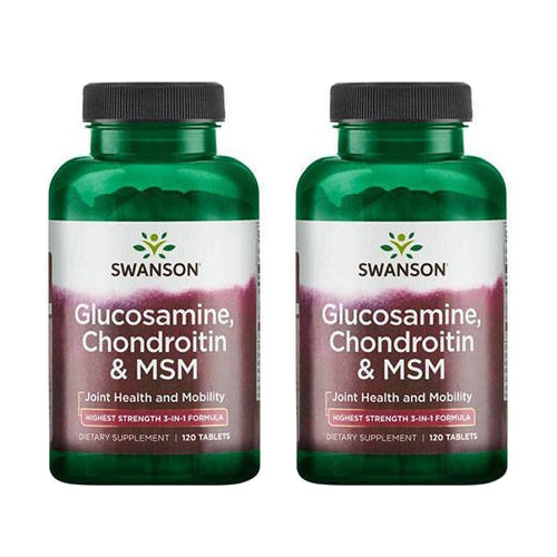 SWANSON Glucosamine, Chondroitin & MSM - 2x 120tabs