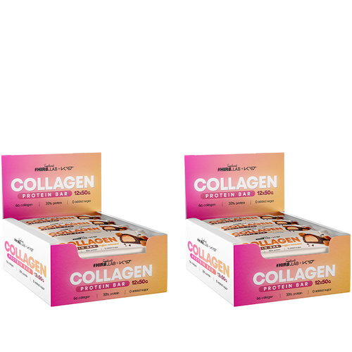 HIRO.LAB X KW Collagen Protein Bar - 12x 2x 50g
