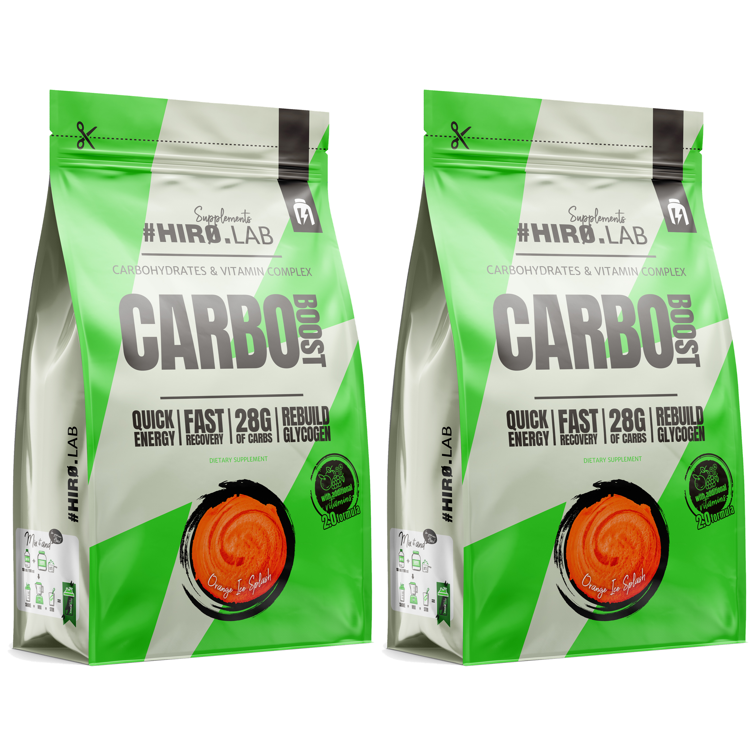 HIRO.LAB Carbo Boost - 2x 1000g