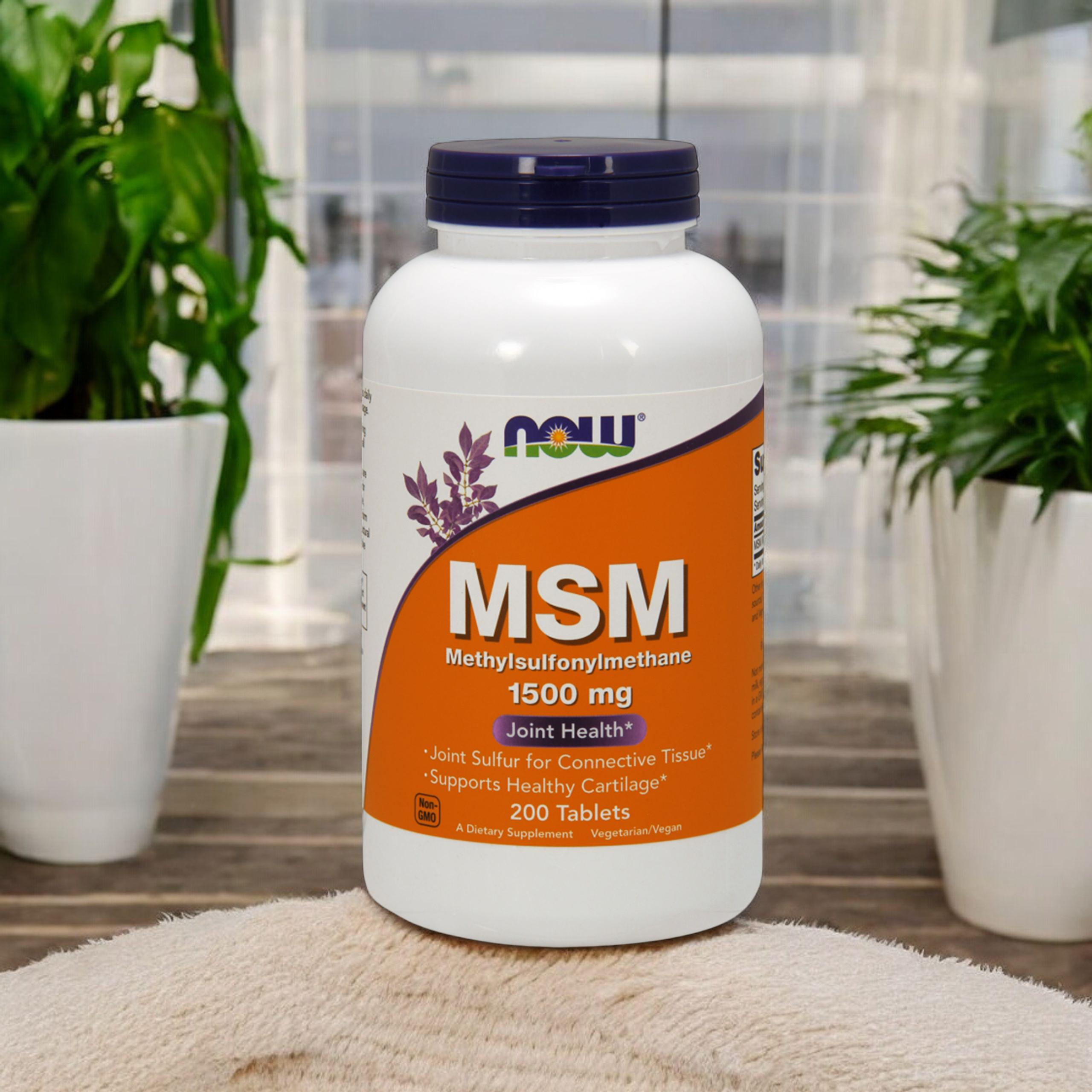 NOW MSM 1500mg - 3x 200tabs