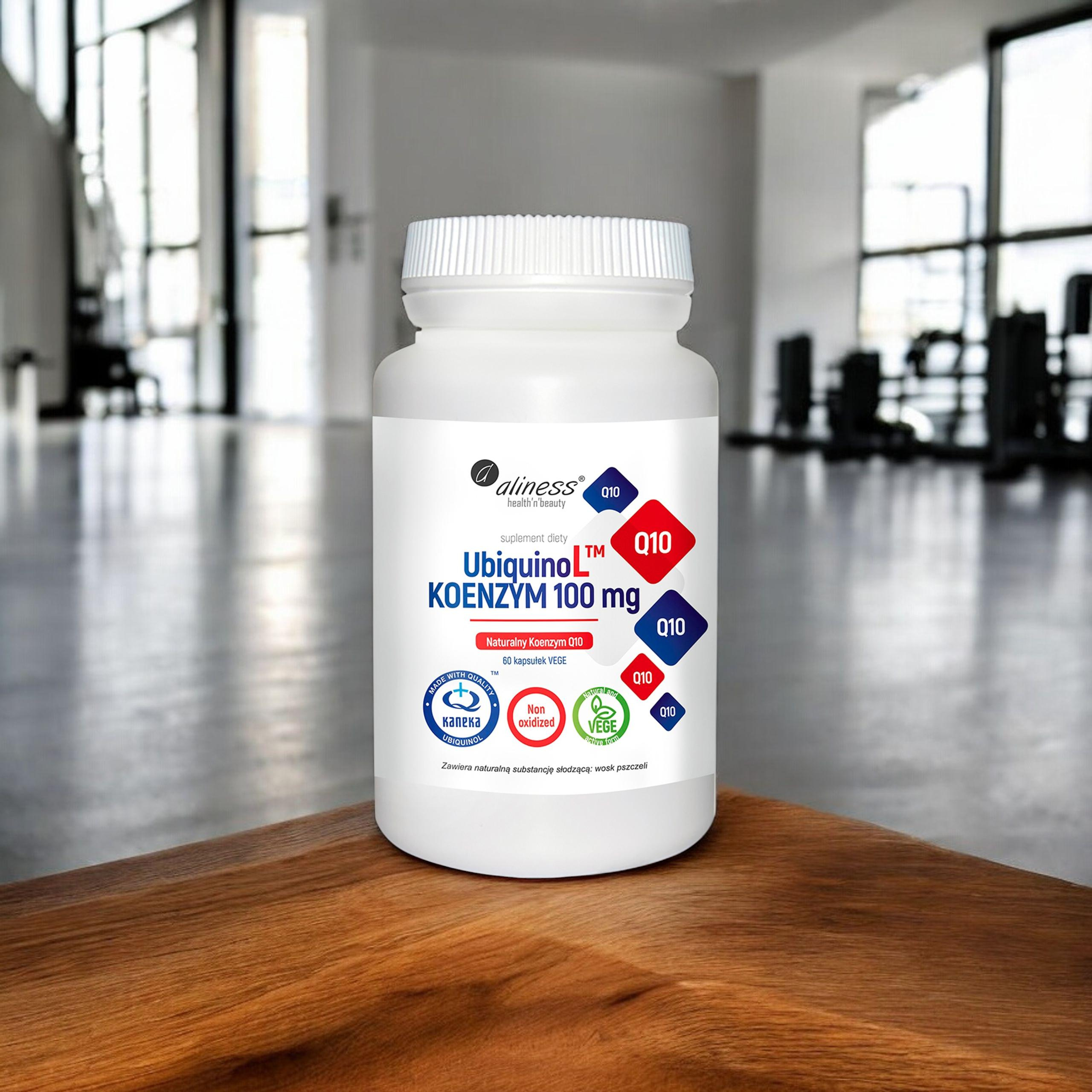 ALINESS - UbiquinoL KANEKA Naturalny KOENZYM Q10 100mg - 60vcaps