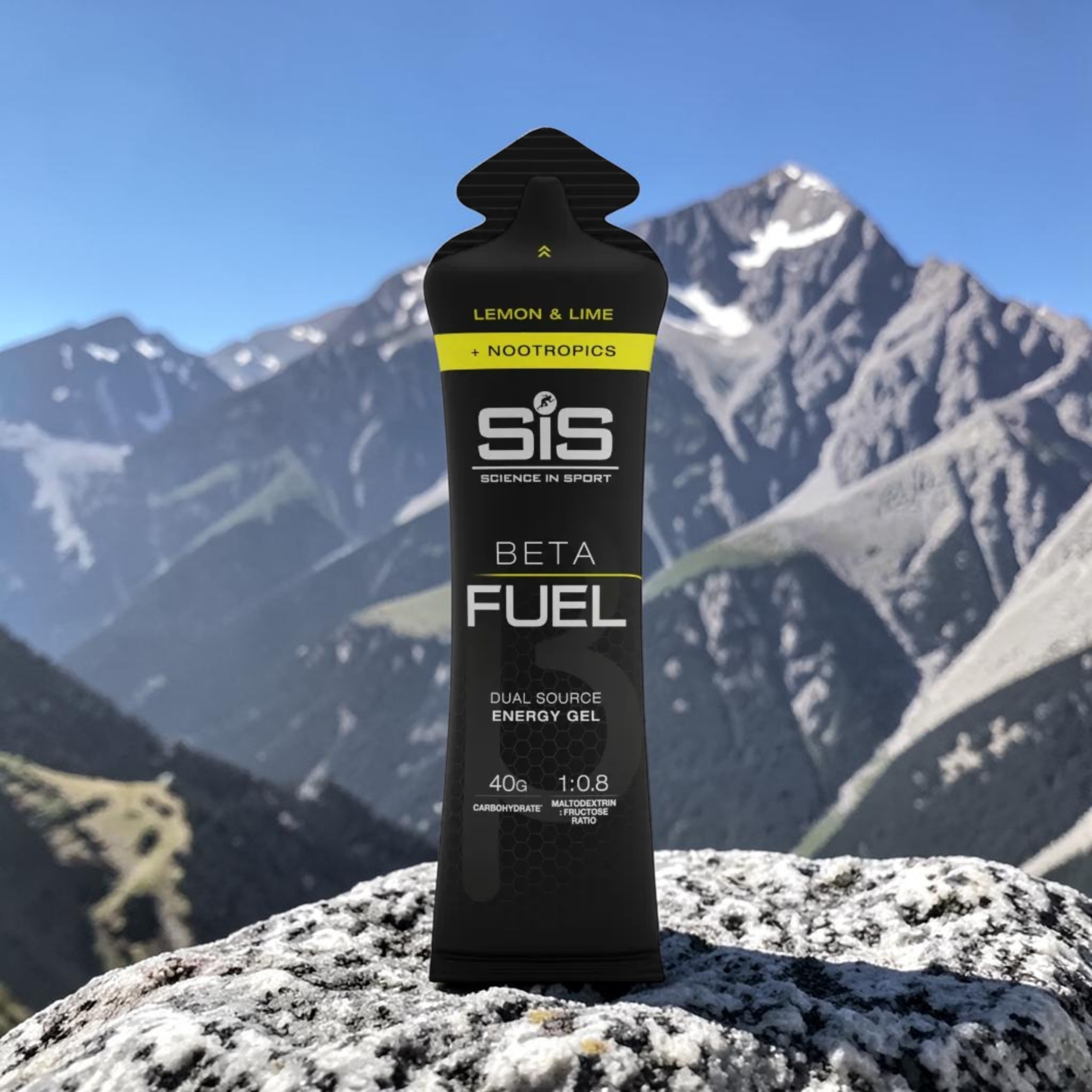 SIS (SCIENCE IN SPORT) - Beta Fuel Energy Gel + Nootropics - 3x 60ml - Lemon Lime