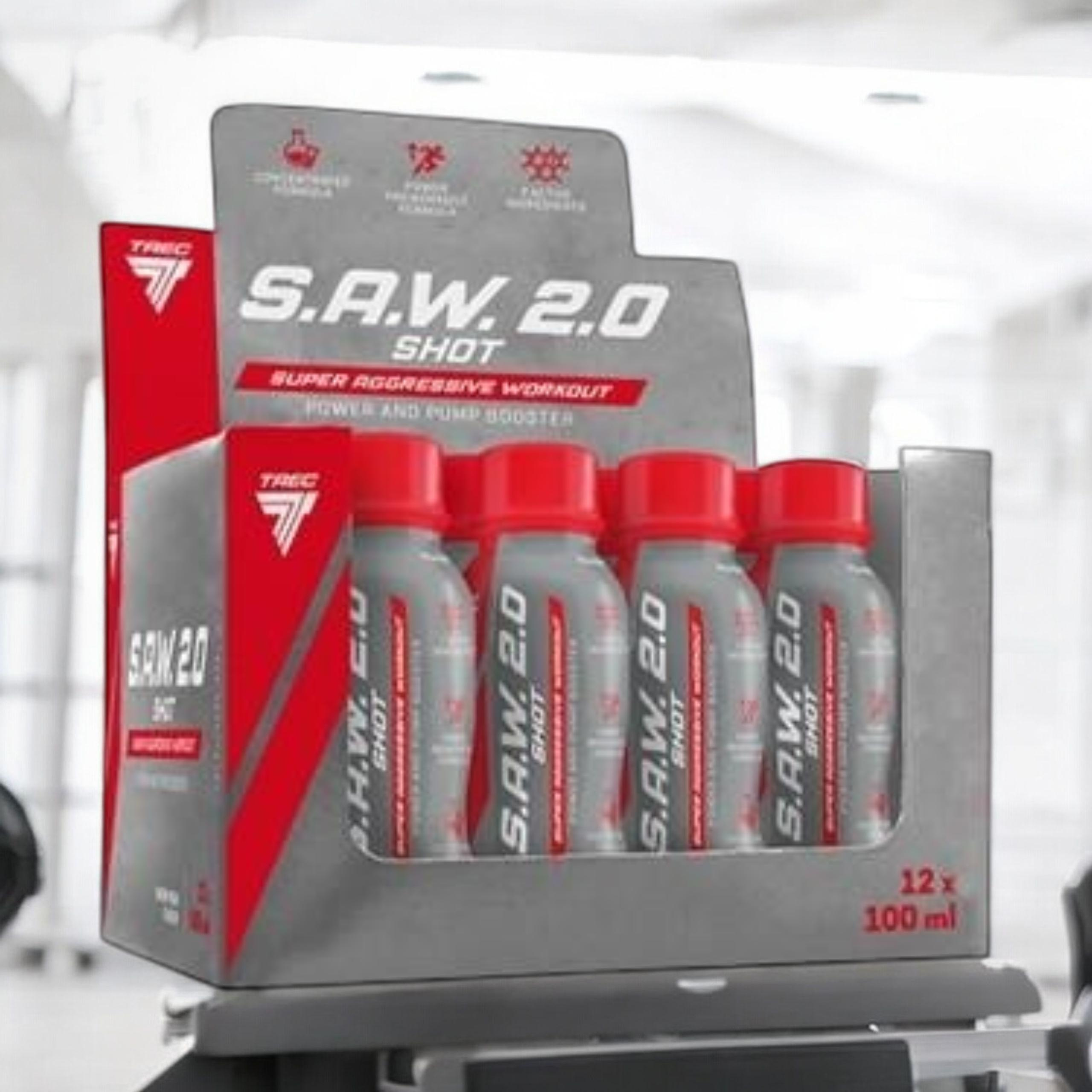 TREC - S.A.W. 2.0 Shot - 12x 100ml - Cherry Pear