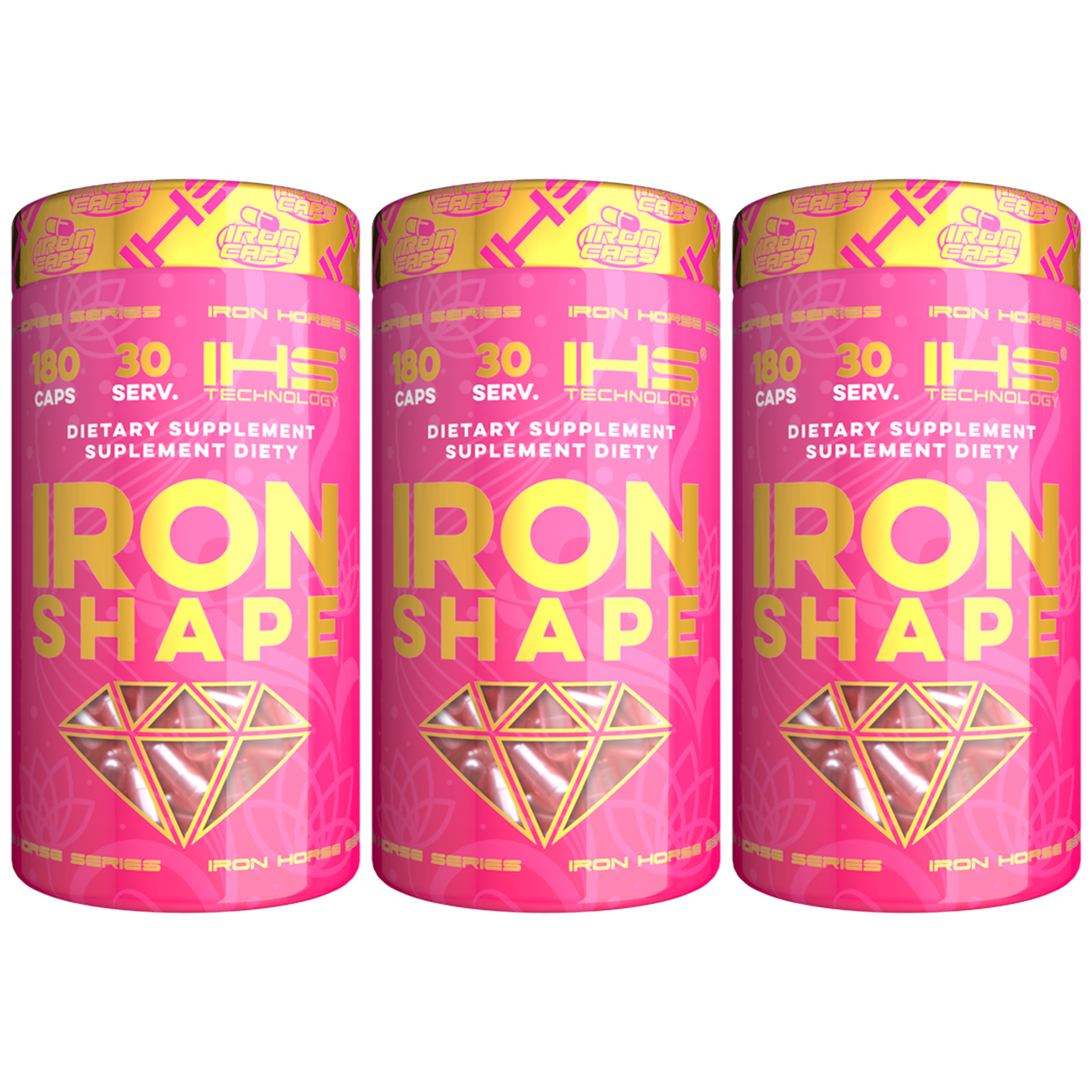IRON HORSE Iron Shape - 3x 180caps