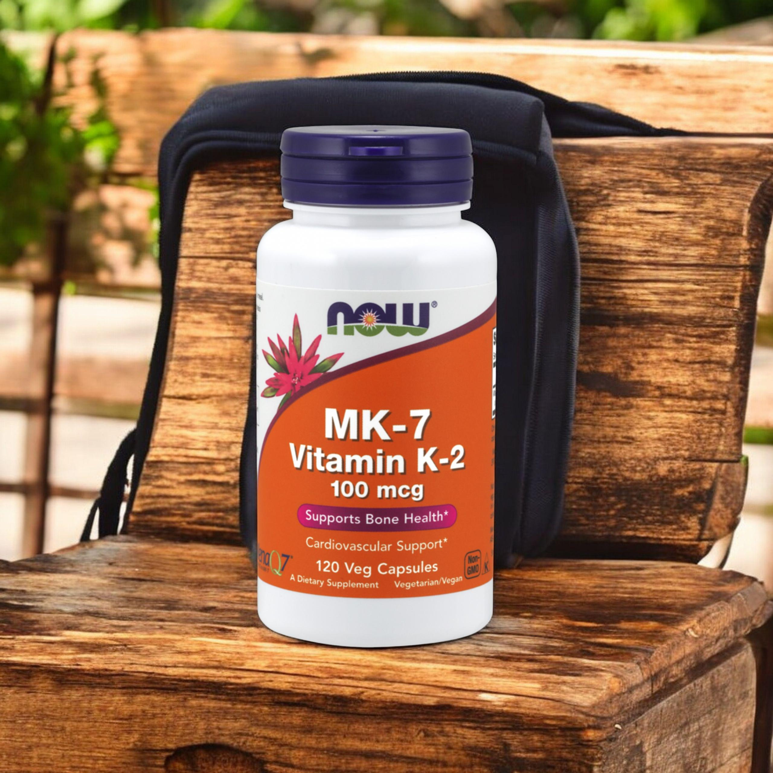 NOW Vitamin K-2 MK7 100mcg - 2x 120vcaps