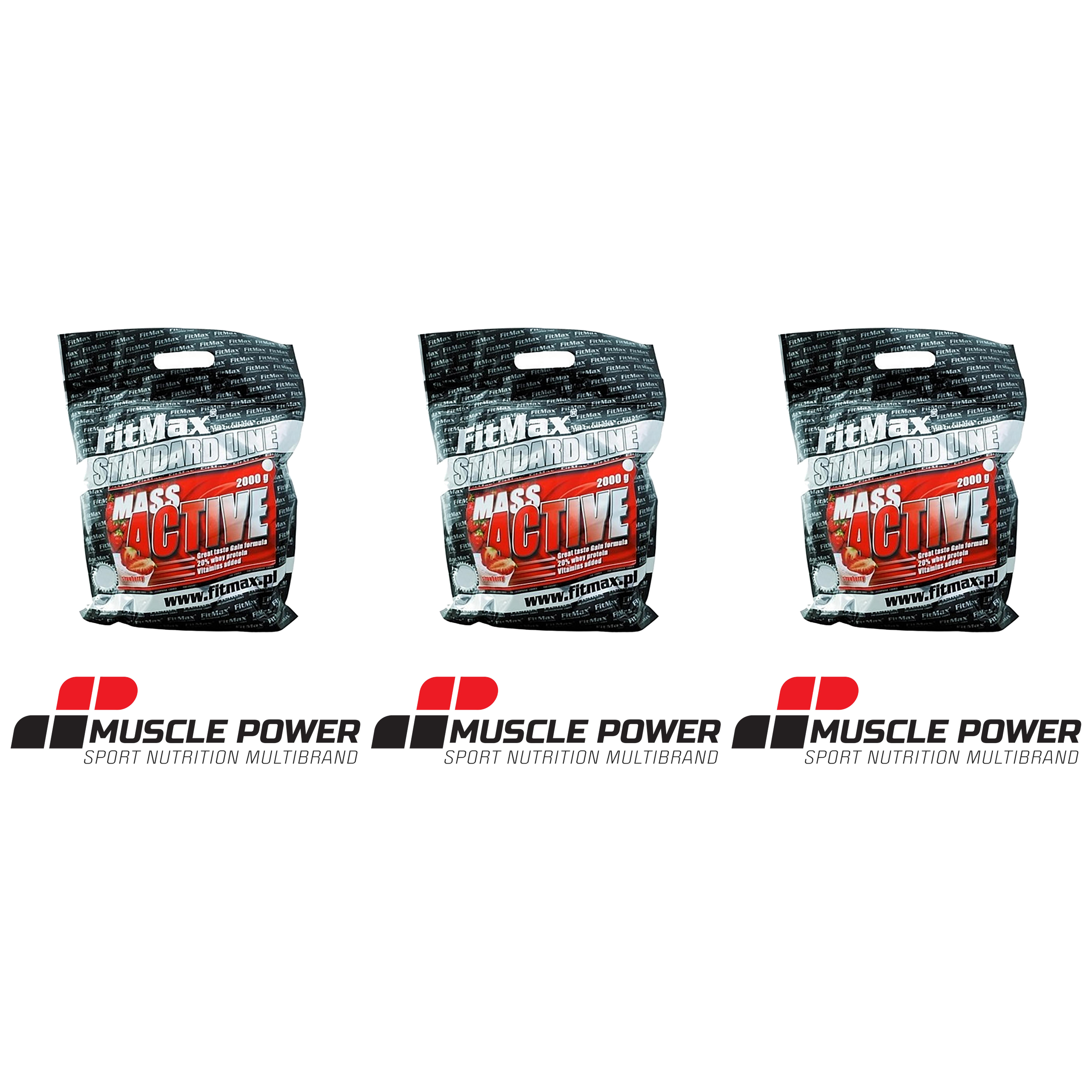 FITMAX Mass Active - 3x 2000g