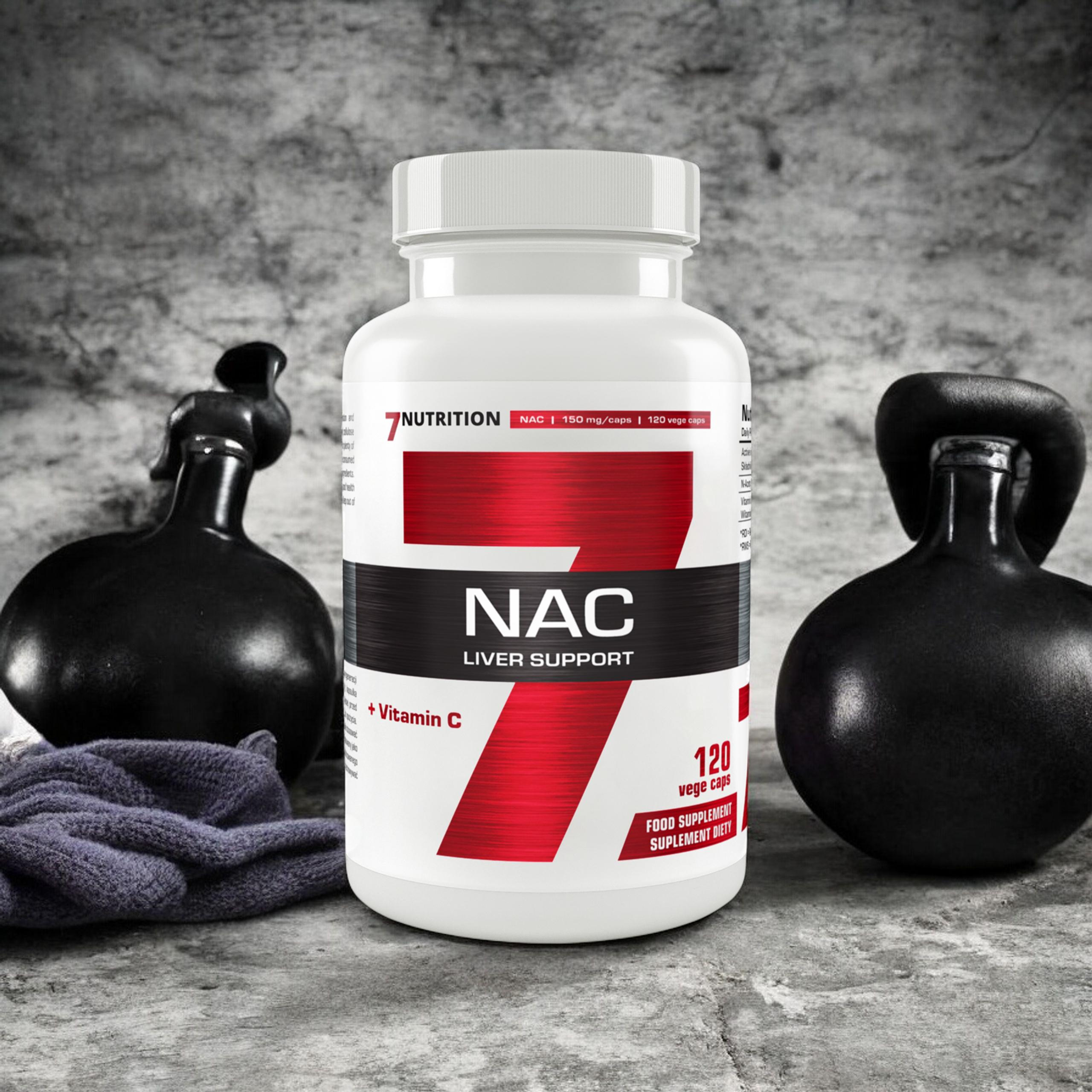 7 NUTRITION NAC + Vitamin C - 2x 120vcaps
