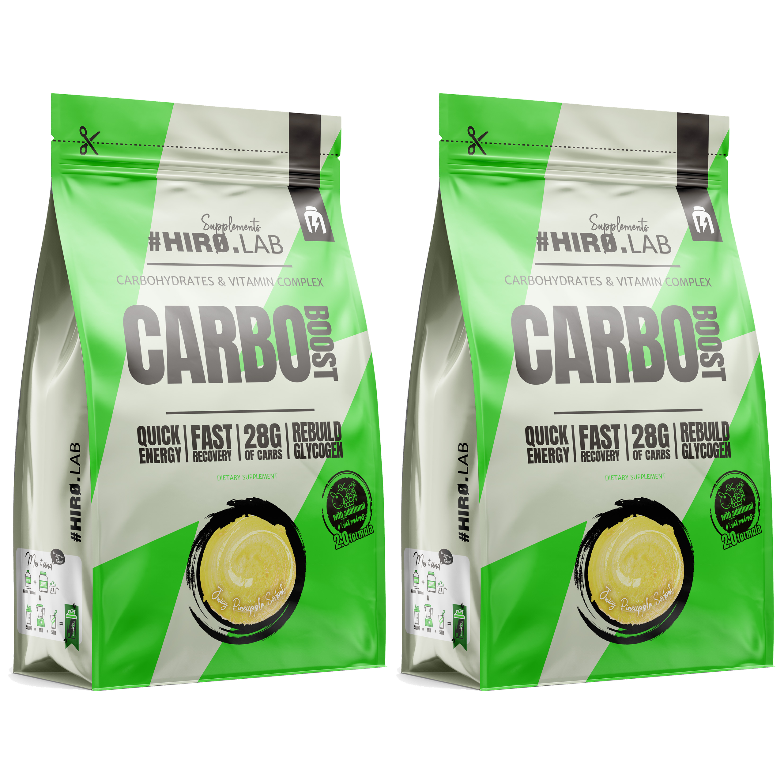 HIRO.LAB Carbo Boost - 2x 1000g