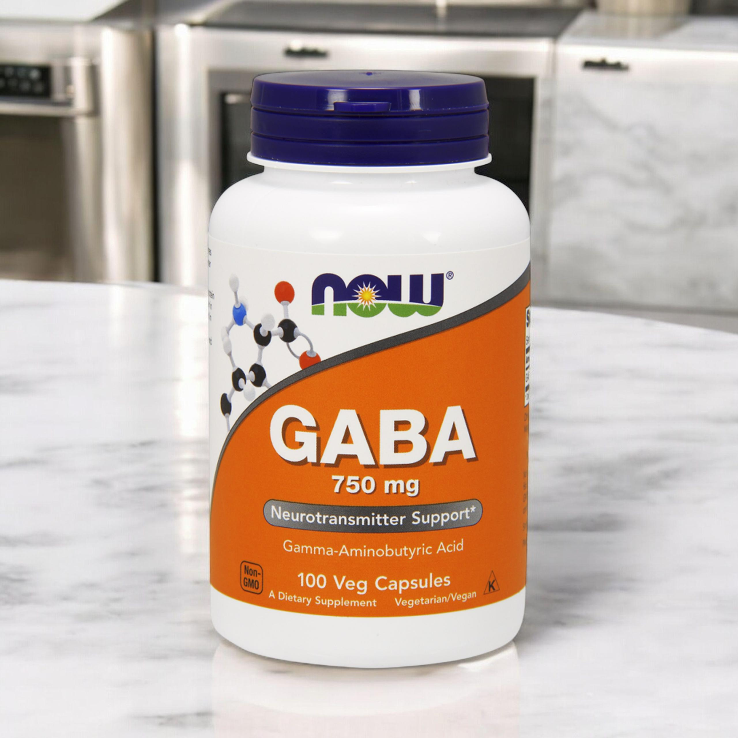 NOW Gaba 750mg - 2x 100vegcaps