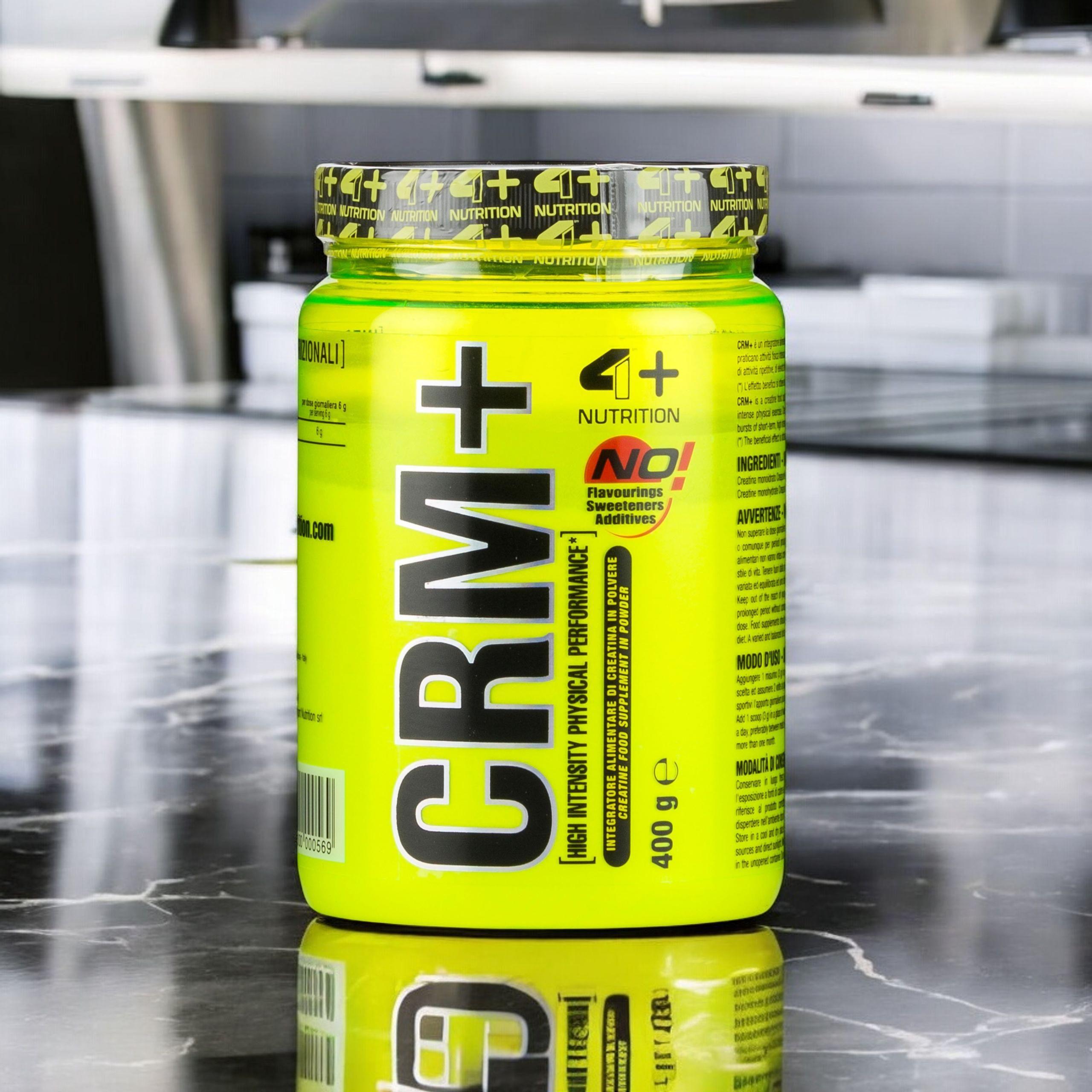 4+ NUTRITION Creatine Monohydrate Creapure CRM+ - 400g