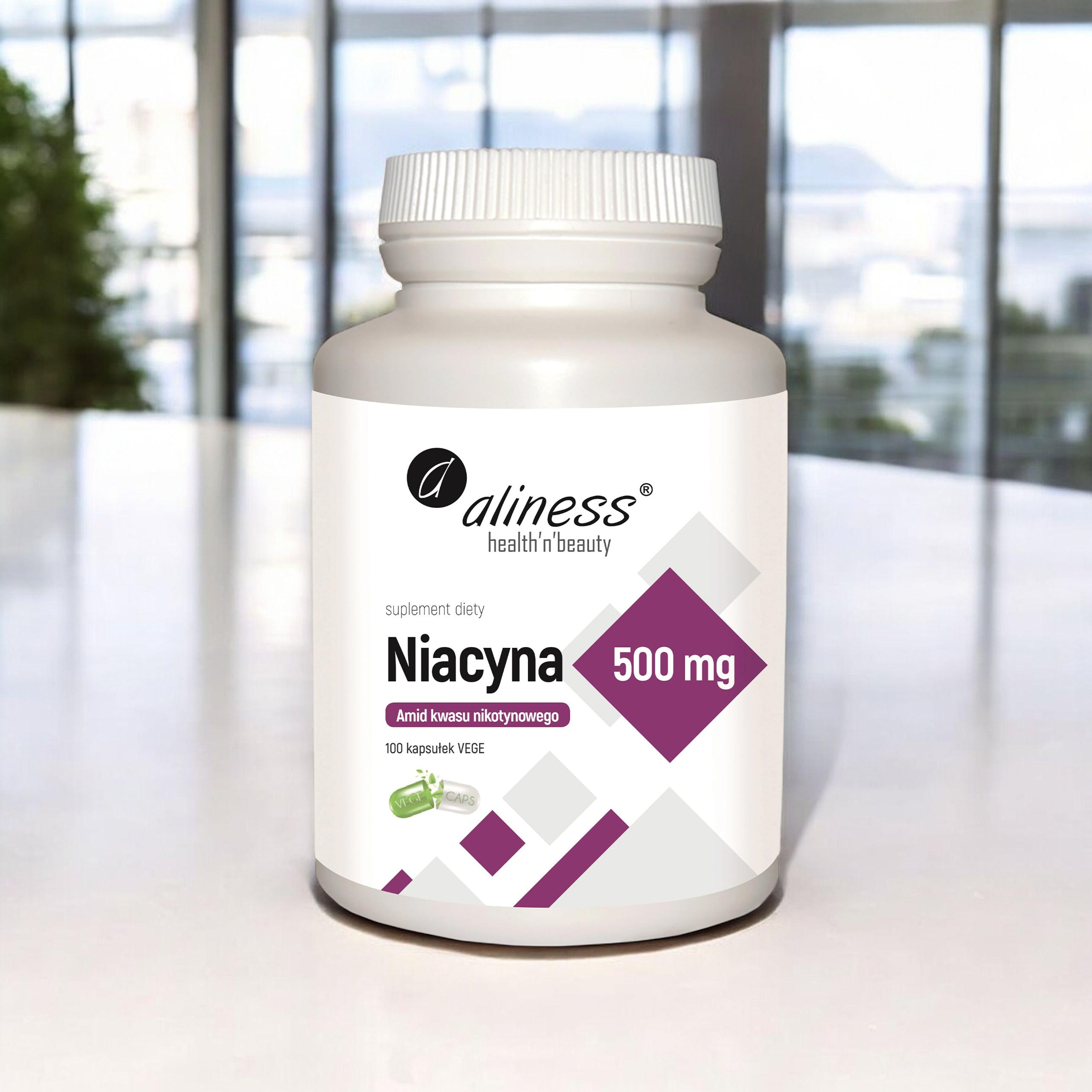 ALINESS Niacyna 500mg - 100vcaps