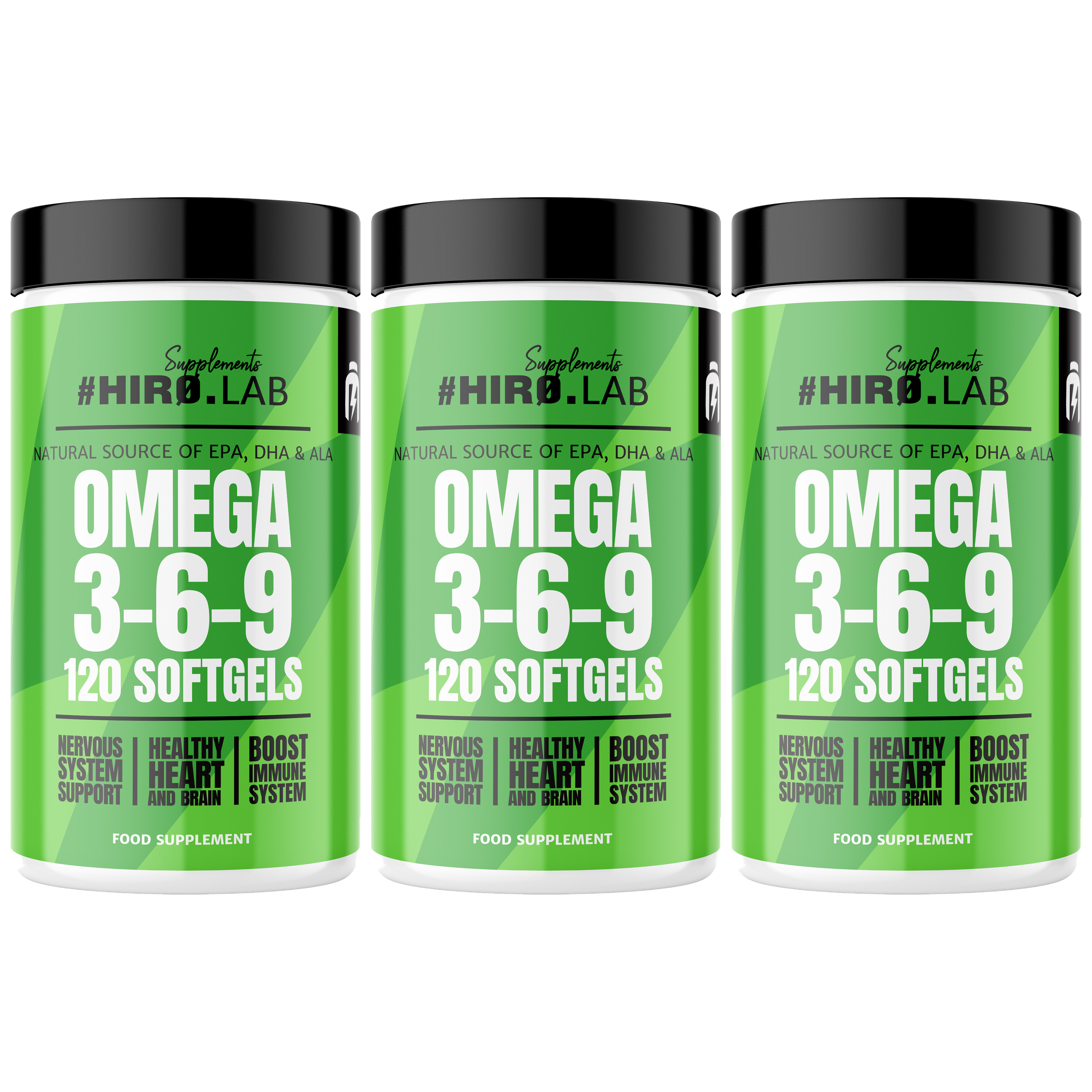 HIRO.LAB Omega 3-6-9 - 3x 120softgels
