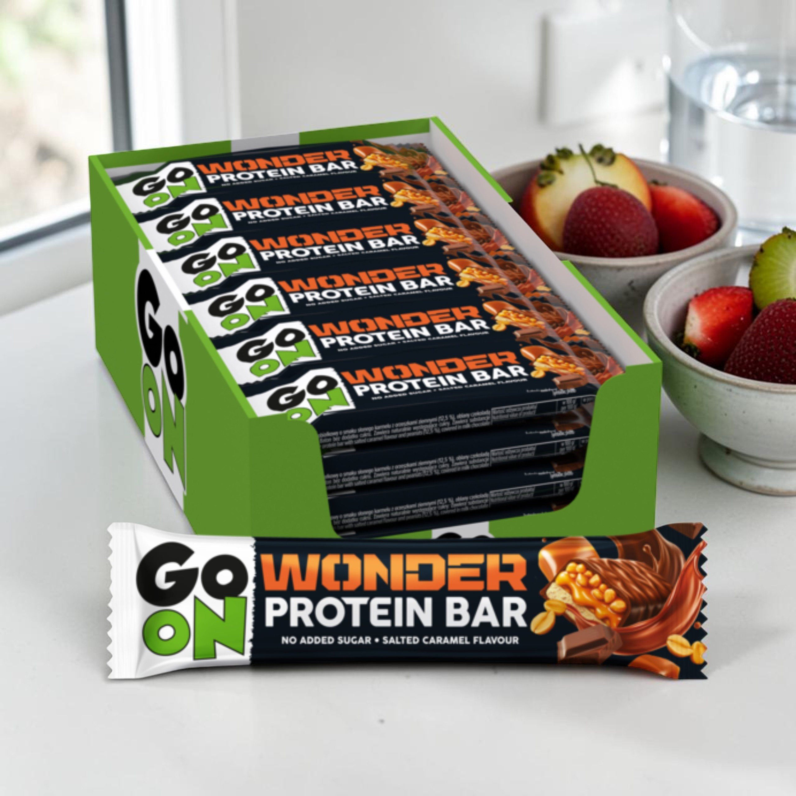 SANTE - Baton Go On Wonder Protein - 24x 2x 45g - Salted Caramel