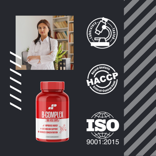 MP NUTRITION Vitamin B-Complex - 100vcaps - Kompleks Witamin B
