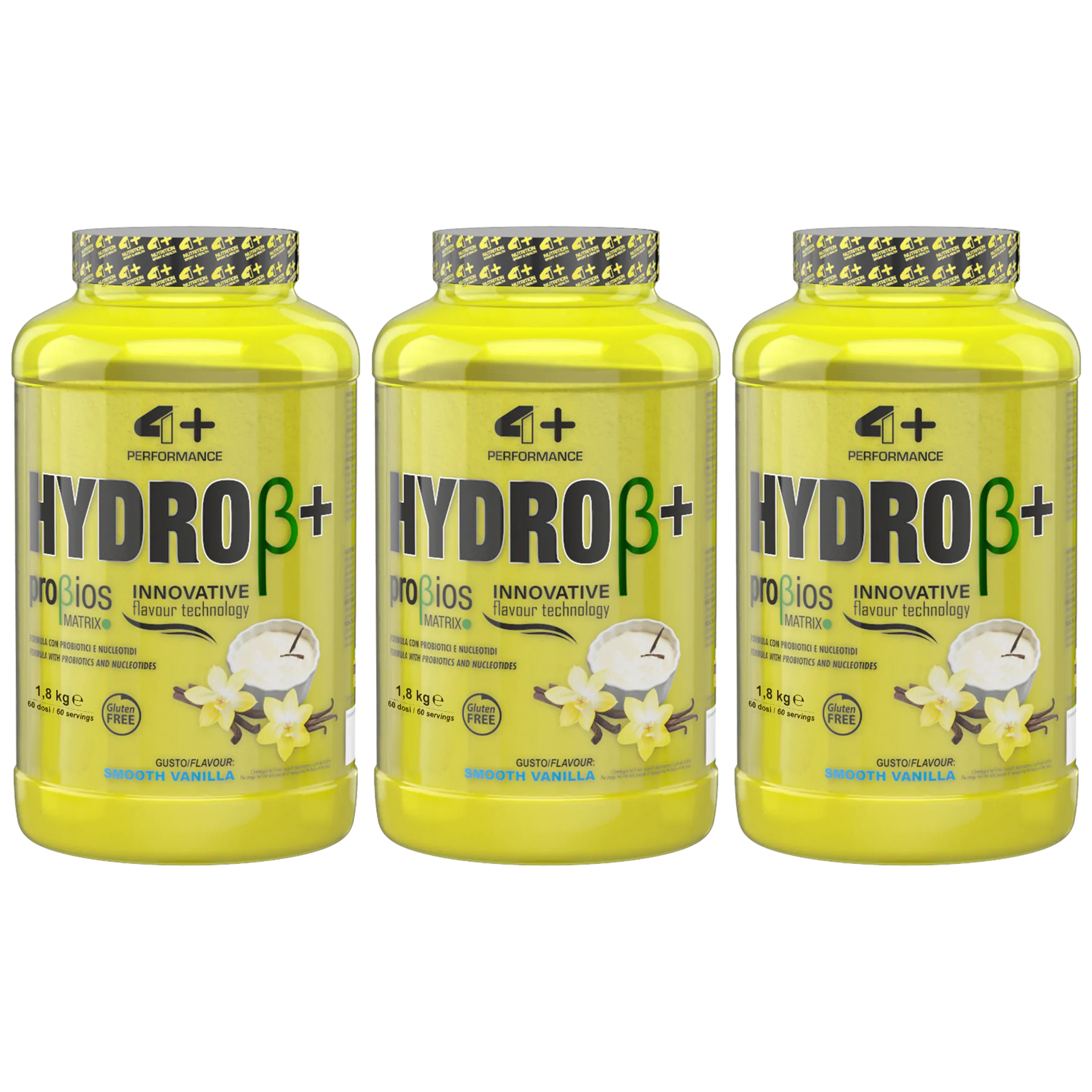 4+ NUTRITION HYDRO+ Probiotics - 3x 1800g