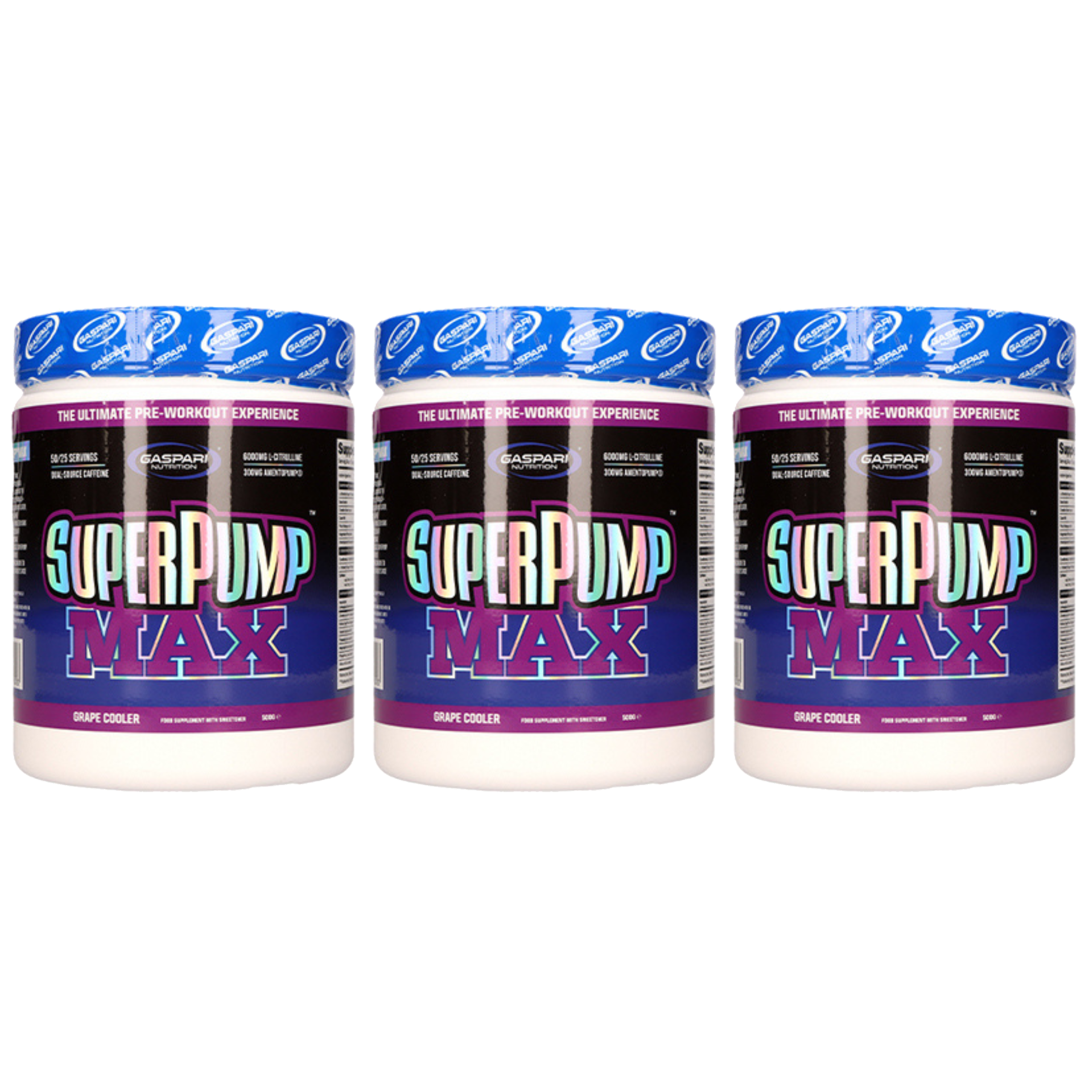 GASPARI NUTRITION - Super Pump Max - 3x 500g - Grape Cooler