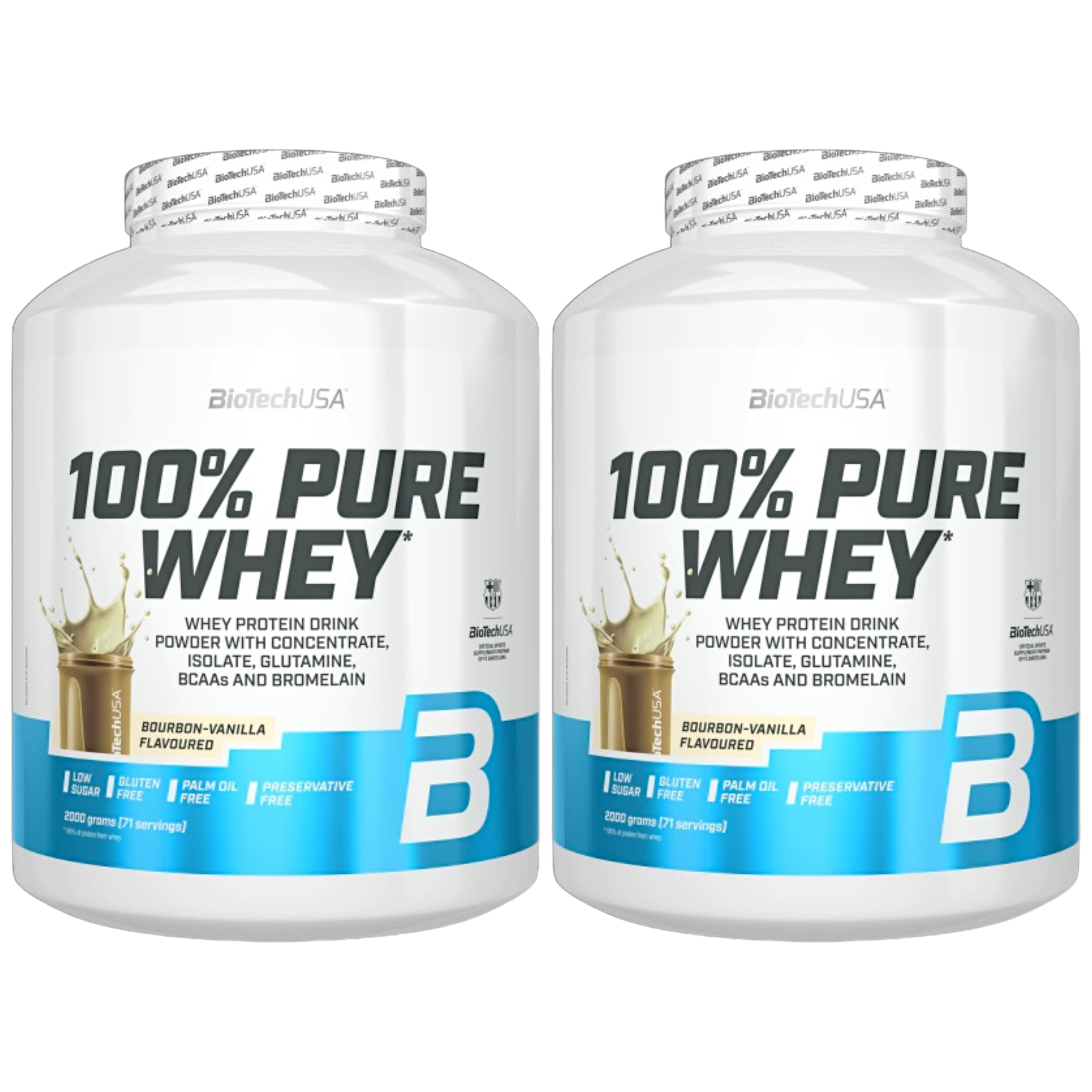 BIOTECH - 100% Pure Whey - 2x 2000g - Bourbon Vanilla