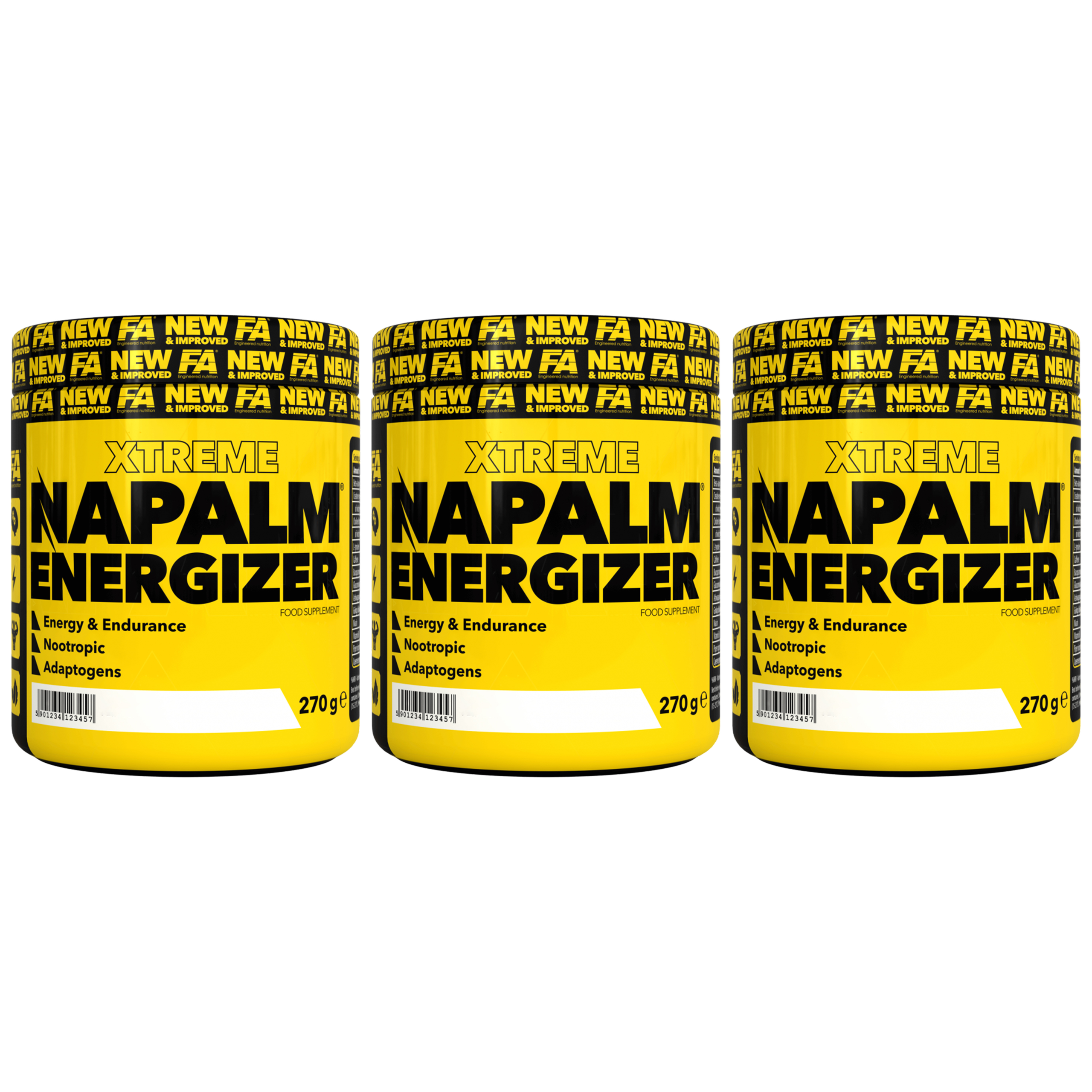 FITNESS AUTHORITY Napalm Energizer - 3x 270g
