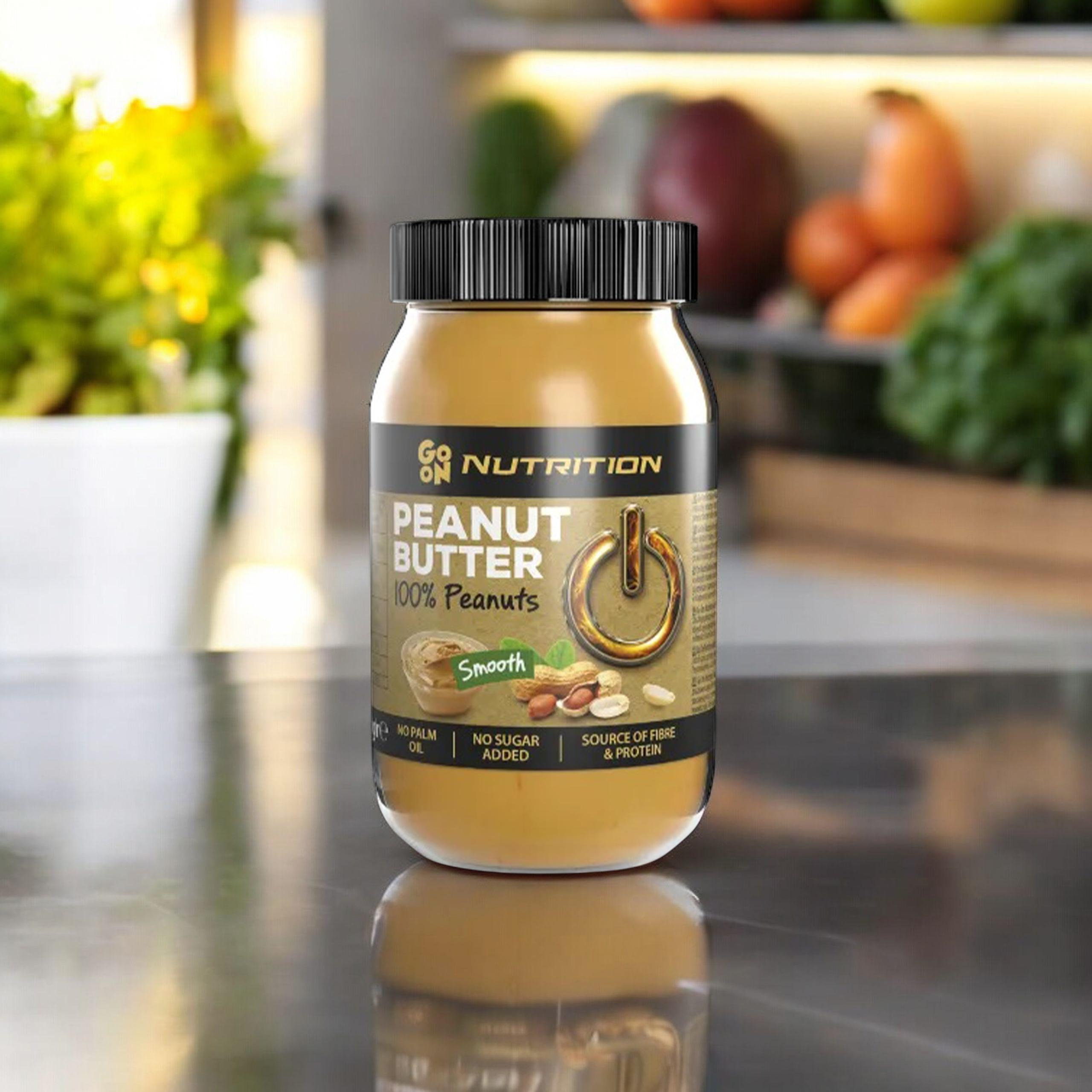 GO ON NUTRITION Peanut Cream 100% Peanuts - 3x 900g - Krem orzechowy