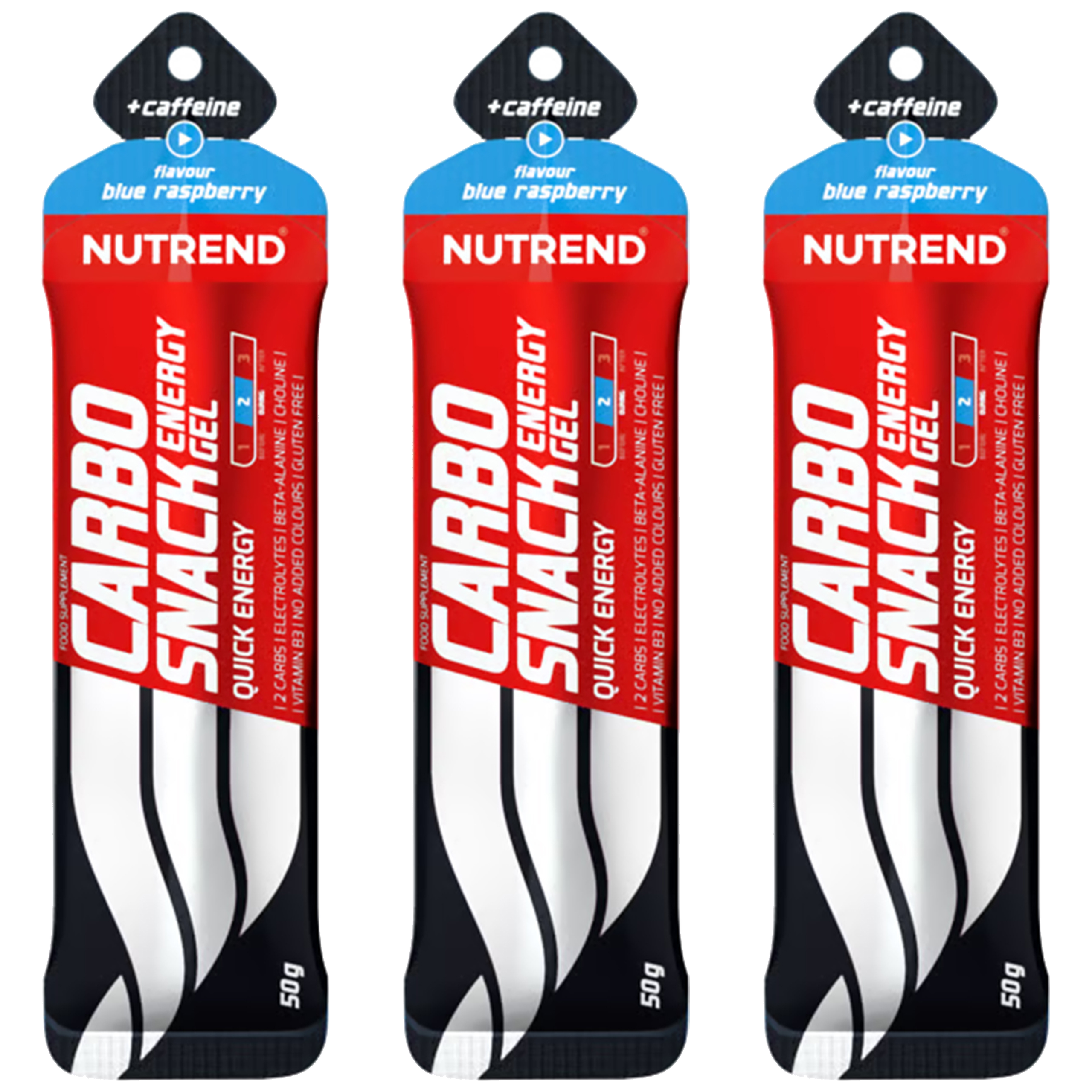 NUTREND Carbosnack + Caffeine - 3x 50g