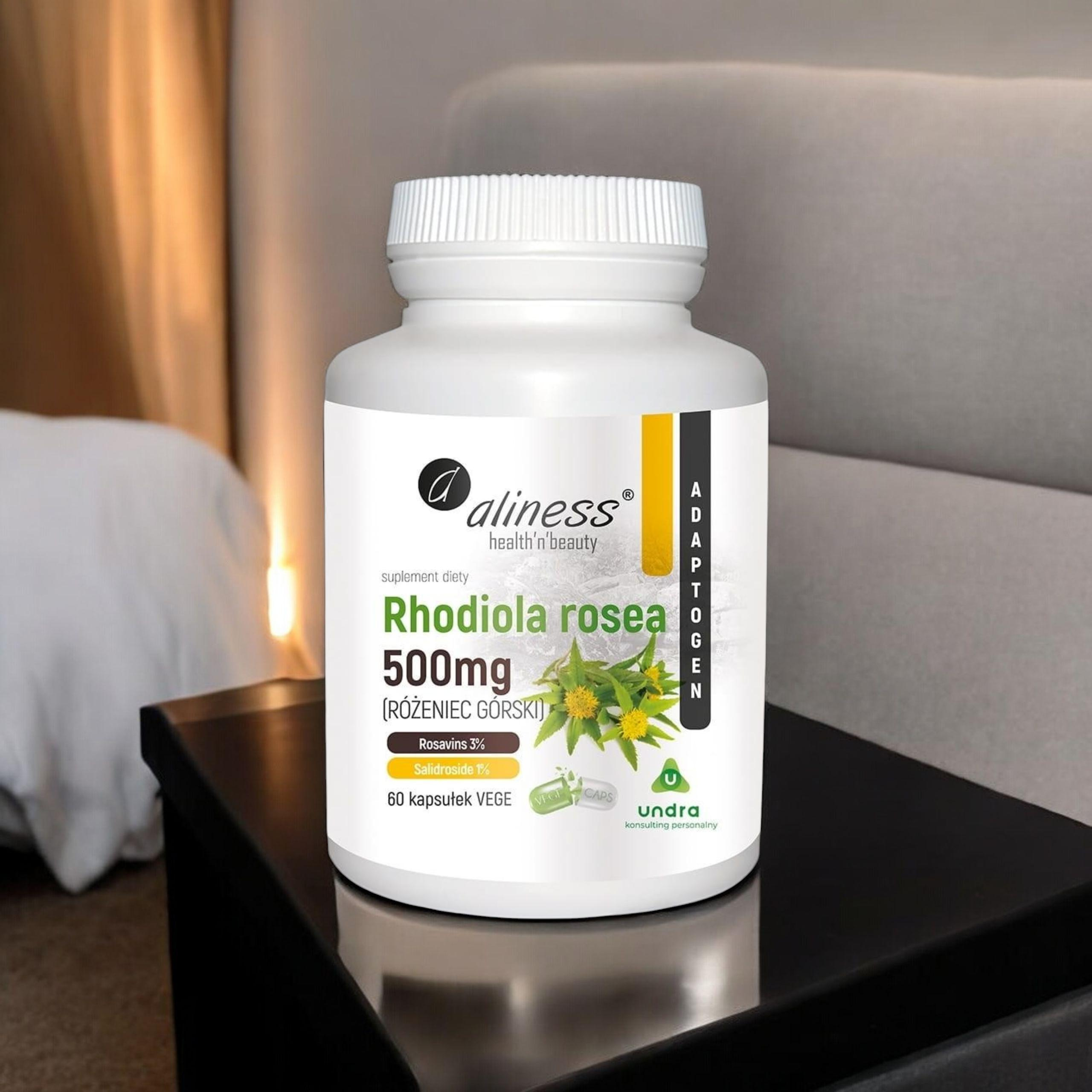 ALINESS - Rhodiola Rosea 500mg - 3x 60vcaps.