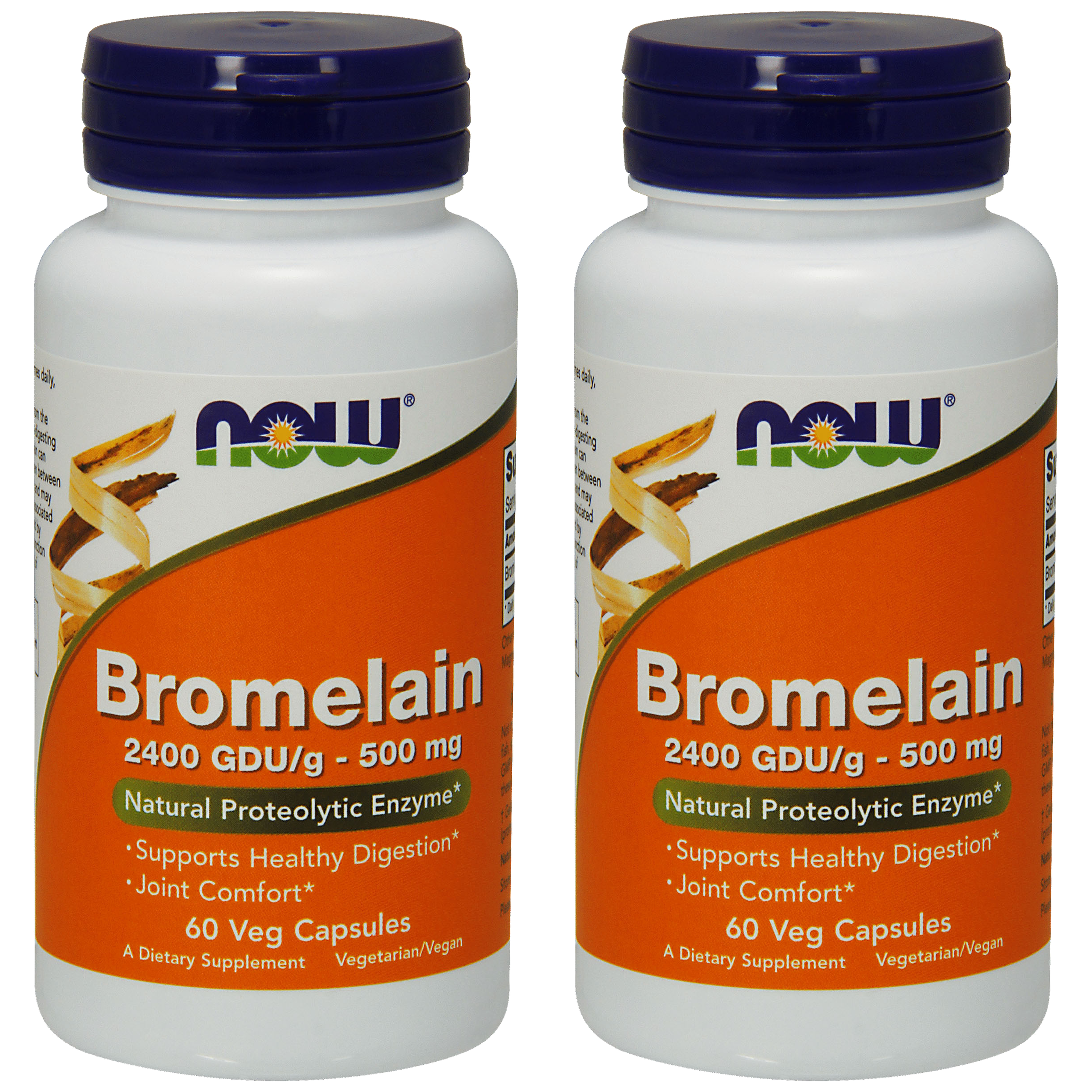NOW Bromelain (Bromelina) - 2x 60vcaps