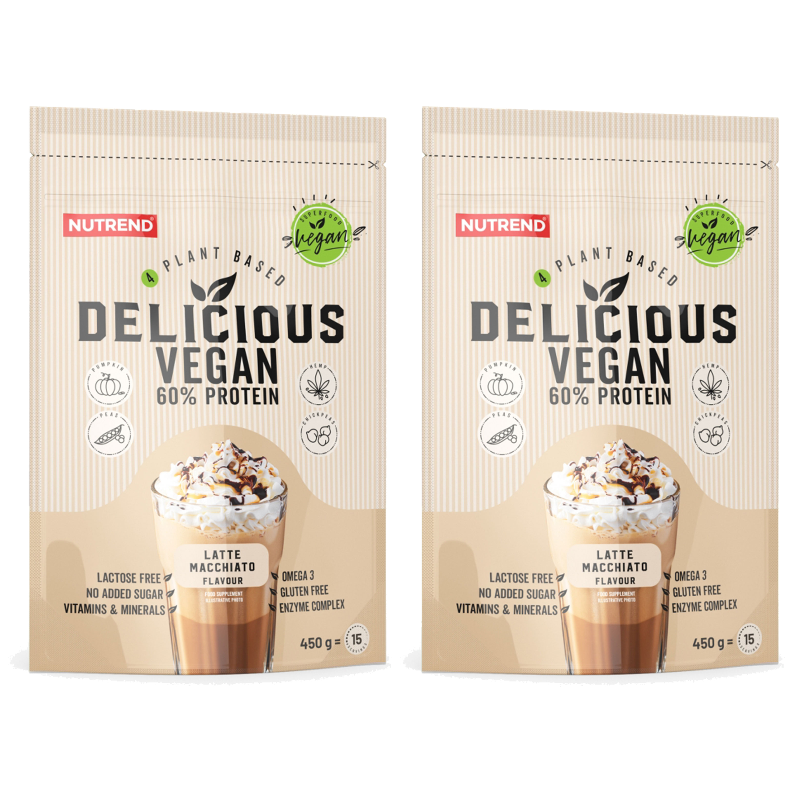 NUTREND Delicious Vegan Protein - 2x 450g