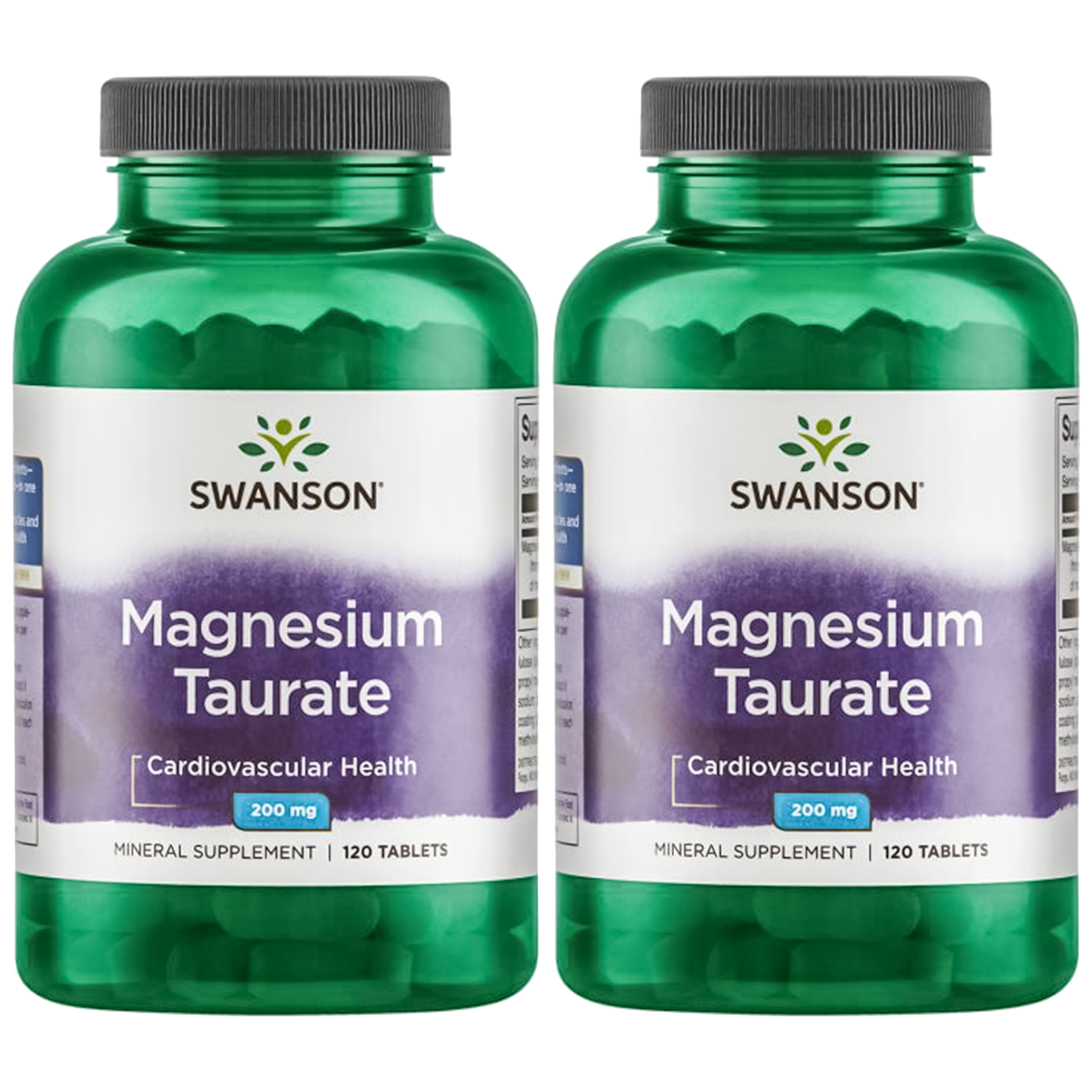SWANSON Magnesium Taurate 100mg - 2x 120tabs