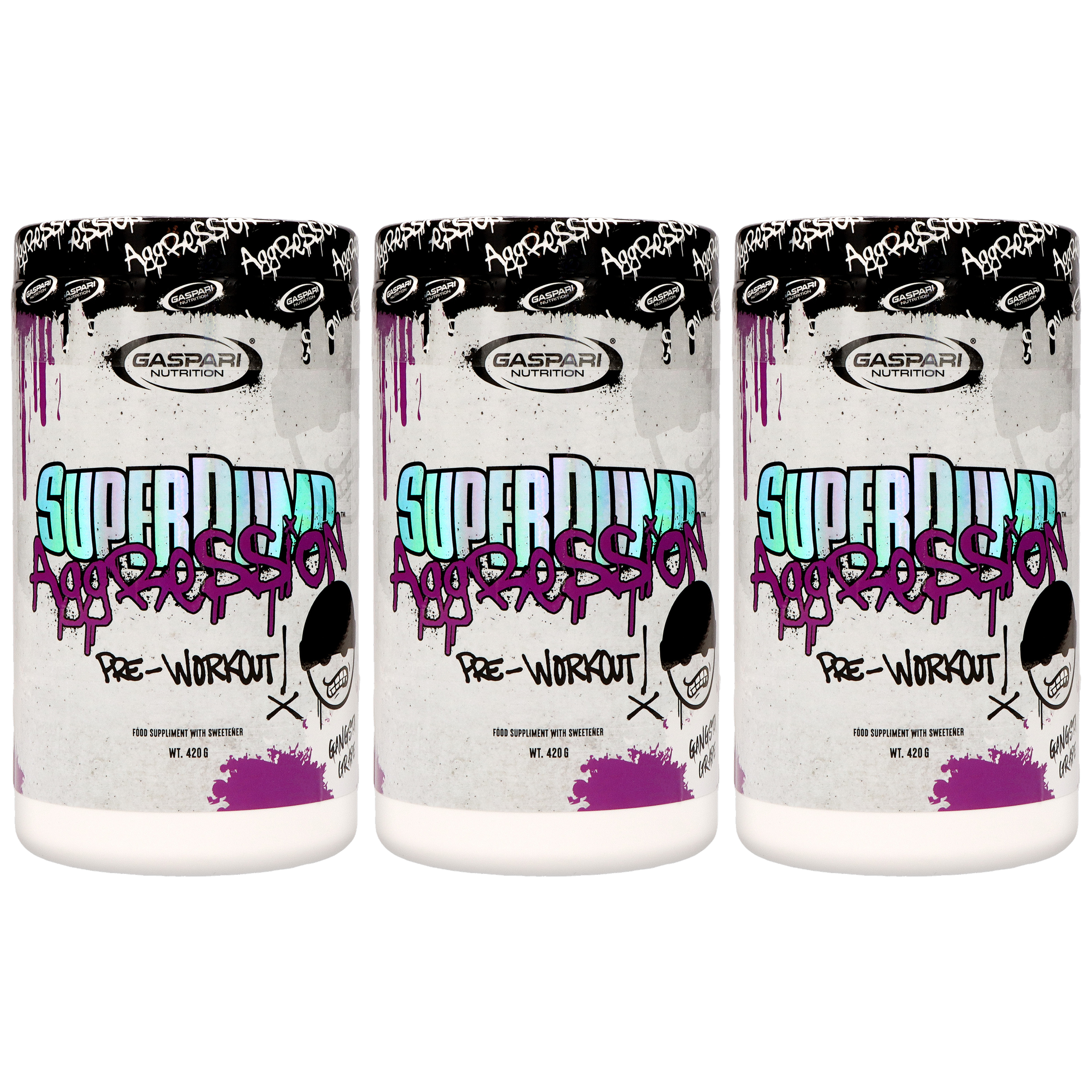 GASPARI NUTRITION Super Pump Aggression - 3x 420g