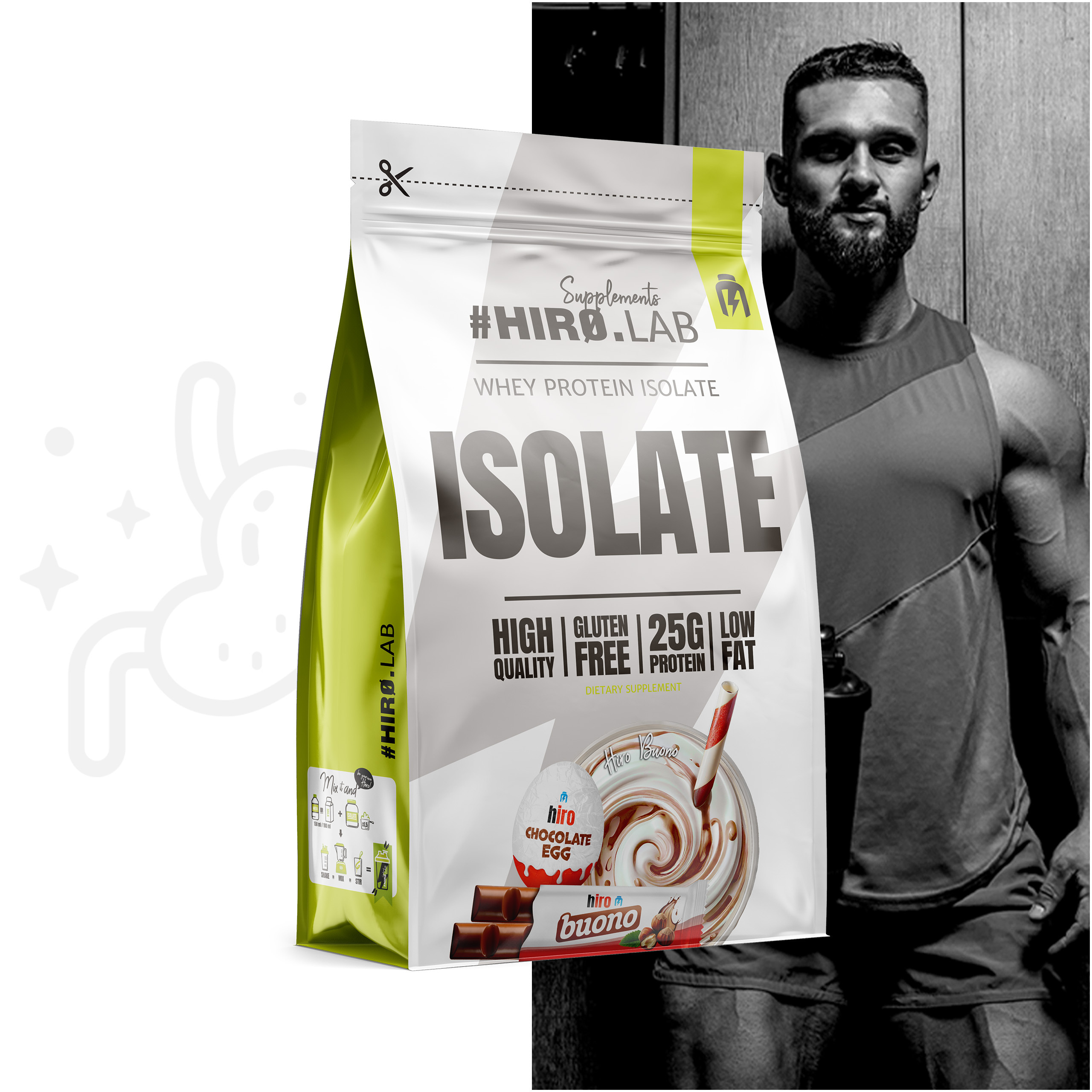 HIRO.LAB - Whey Protein Isolate - 3x 700g - Buono