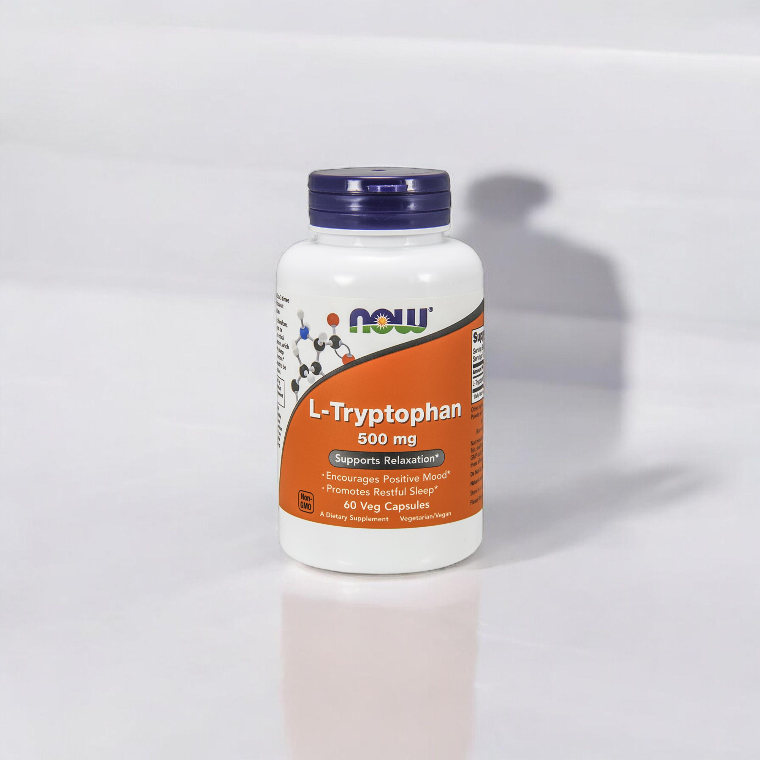 NOW L-Tryptophan 500mg - 2x 60vegcaps