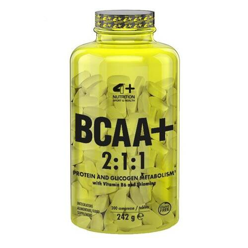 4+ NUTRITION - BCAA 2:1:1 - 3x 242g - Unflavored