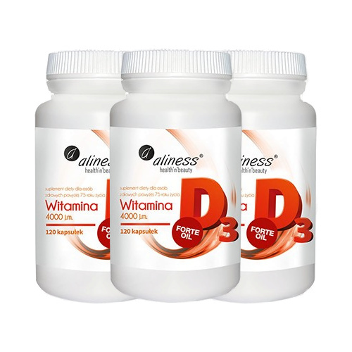 ALINESS Witamina D3 4000 j.m. - 3x 120caps