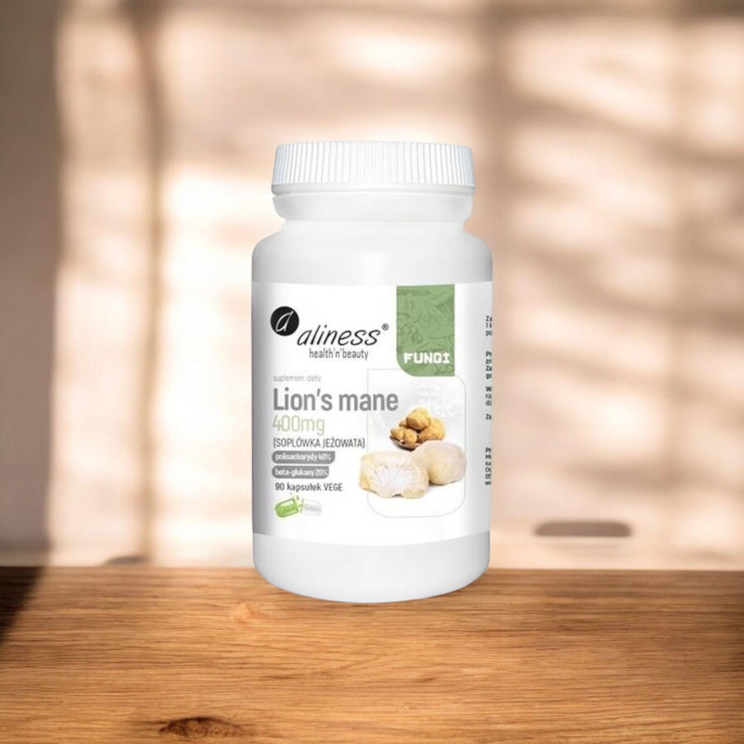ALINESS - Lion's Mane 400mg - 3x 90vcaps.