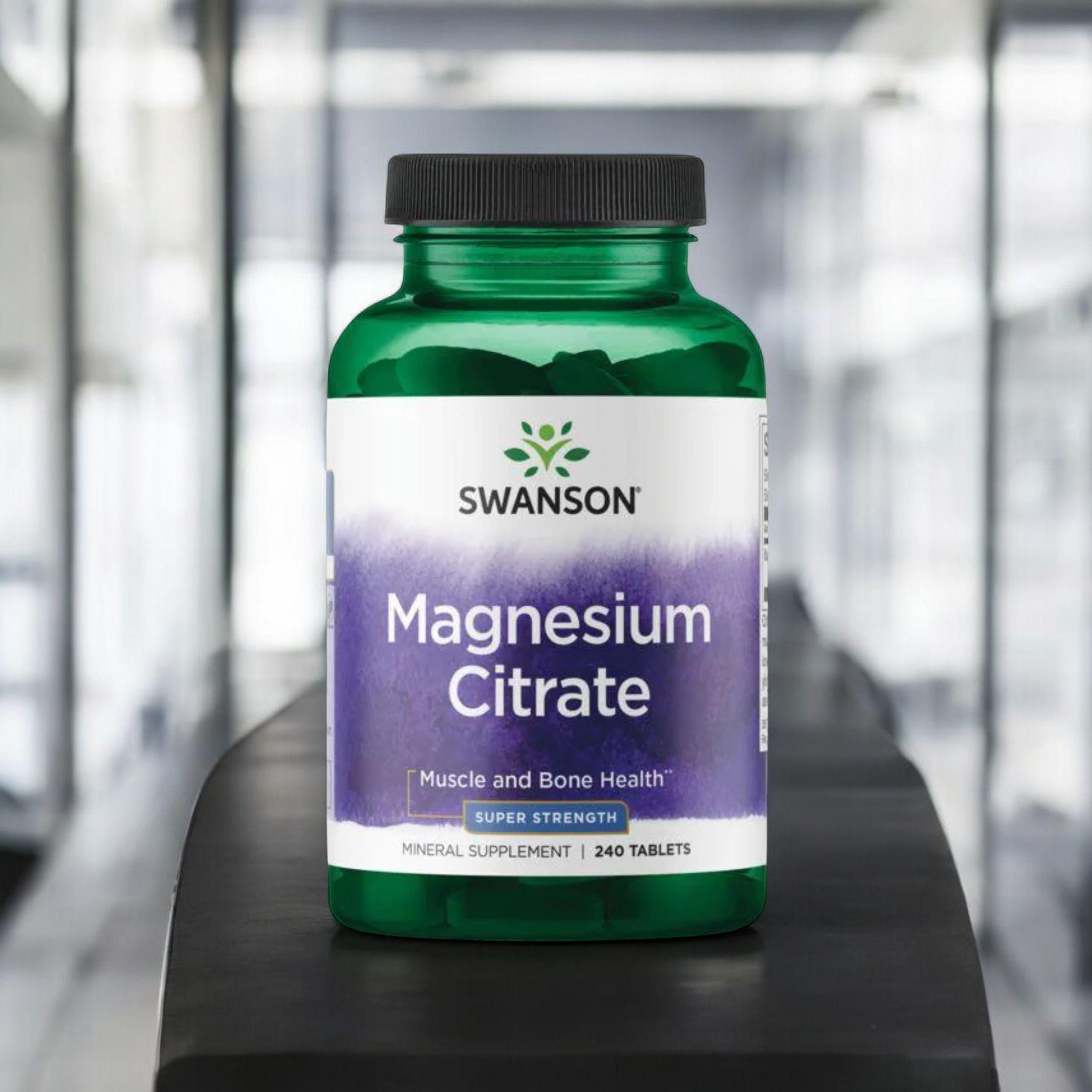SWANSON - Cytrynian Magnezu - 3x 240tabs.
