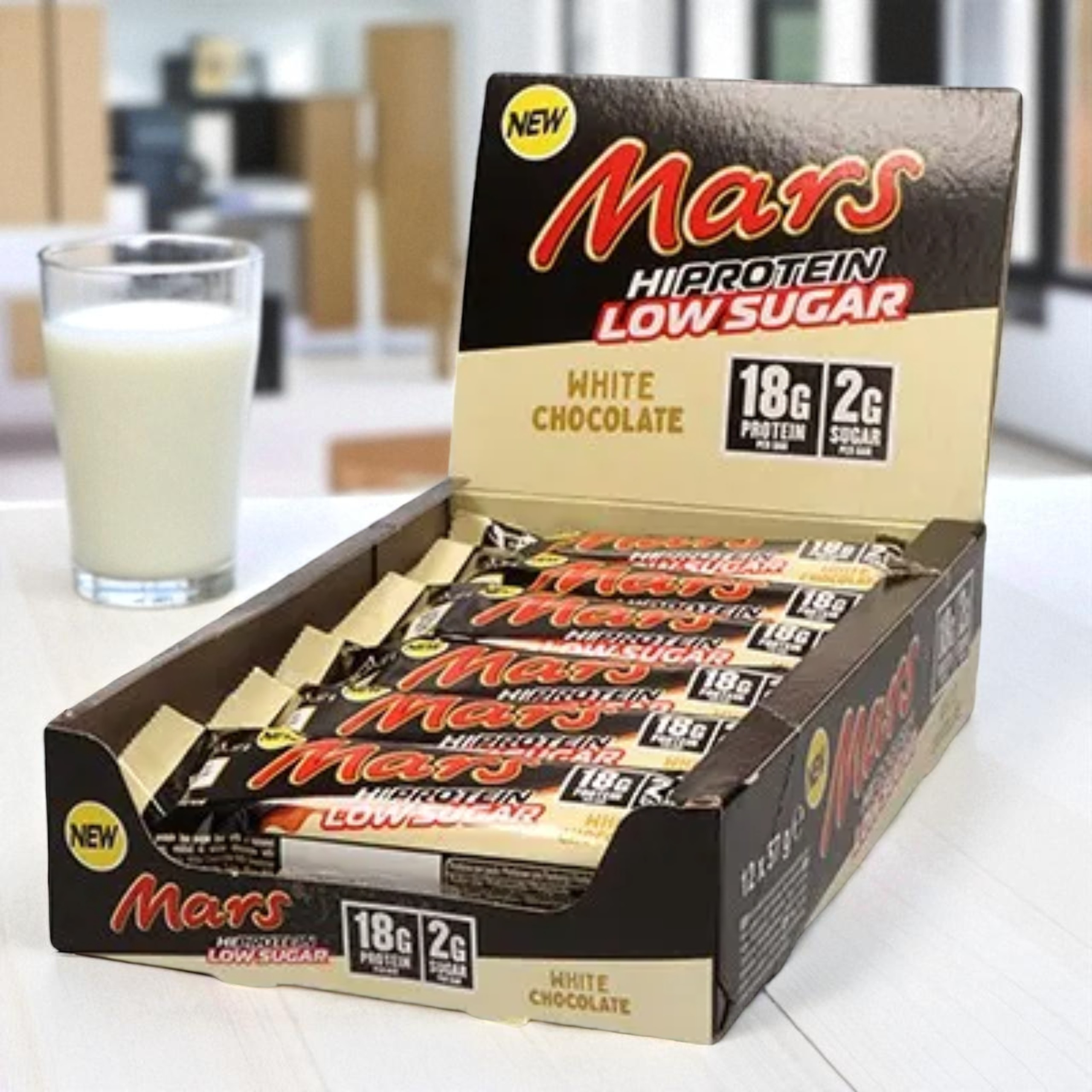 Mars - Baton Mars HIProtein LS Bar - 12x 57g - White Chocolate