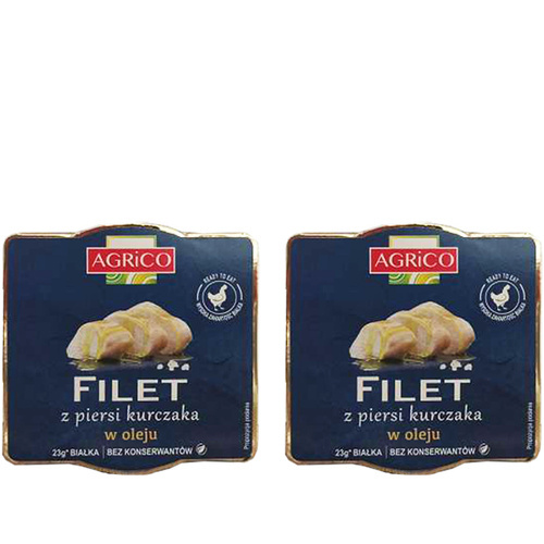 AGRICO Filet z Piersi Kurczaka w oleju - 2x 160g