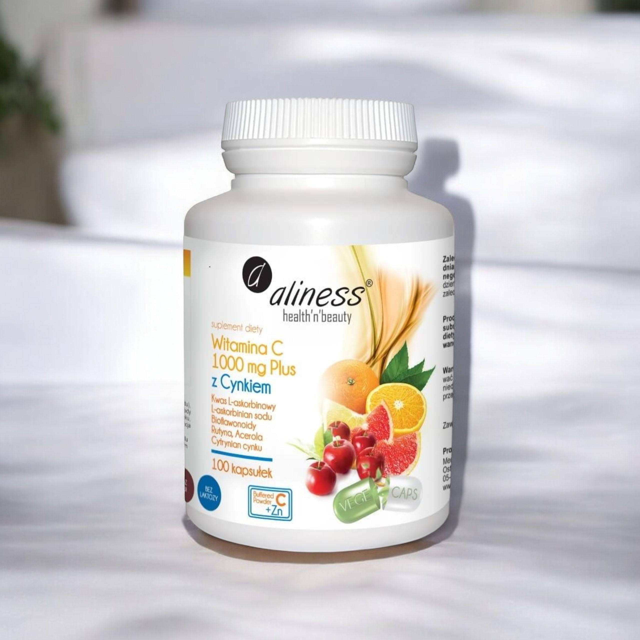 ALINESS - Witamina C 1000mg - 3x 100vcaps.