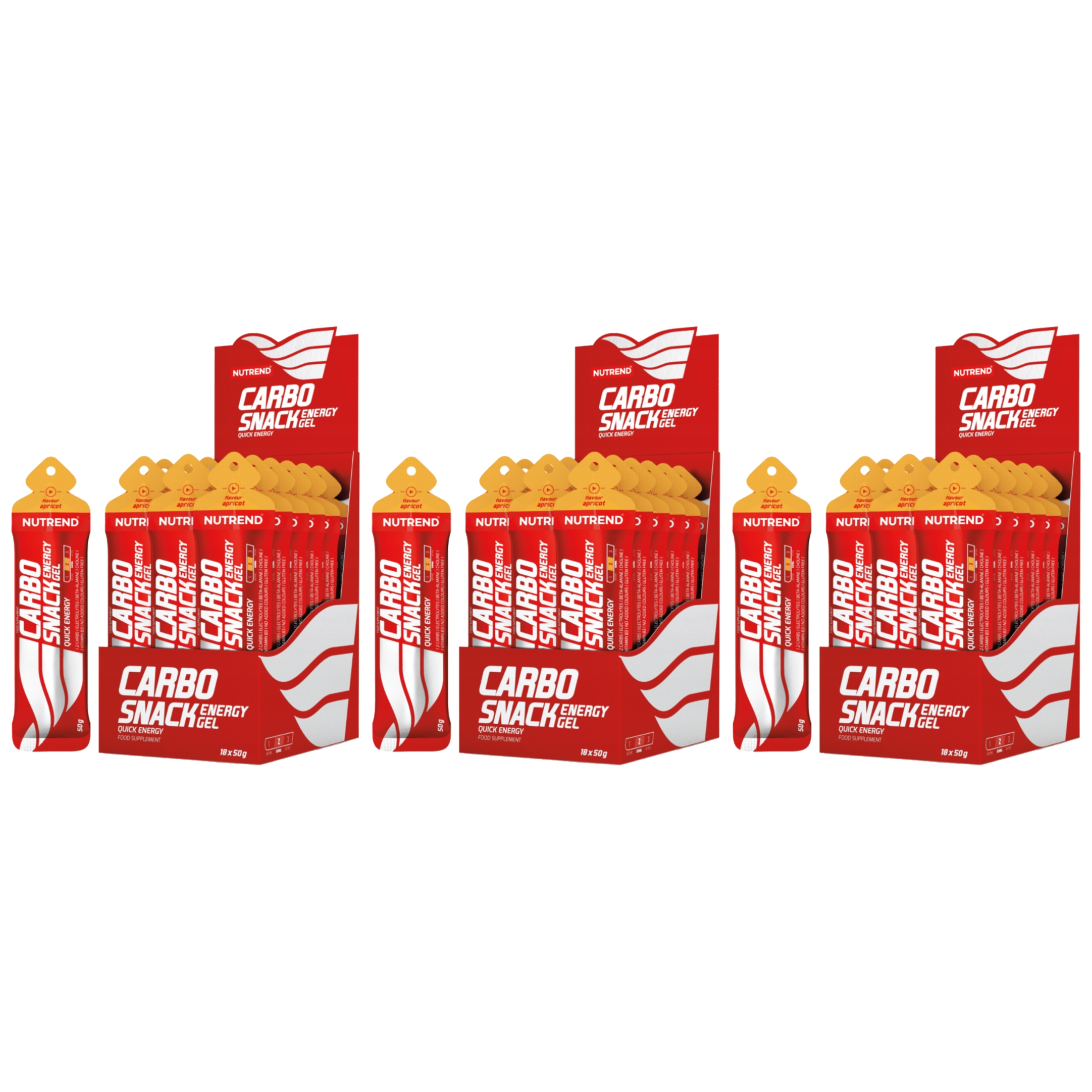 NUTREND - Carbosnack - 18x 3x 50g
