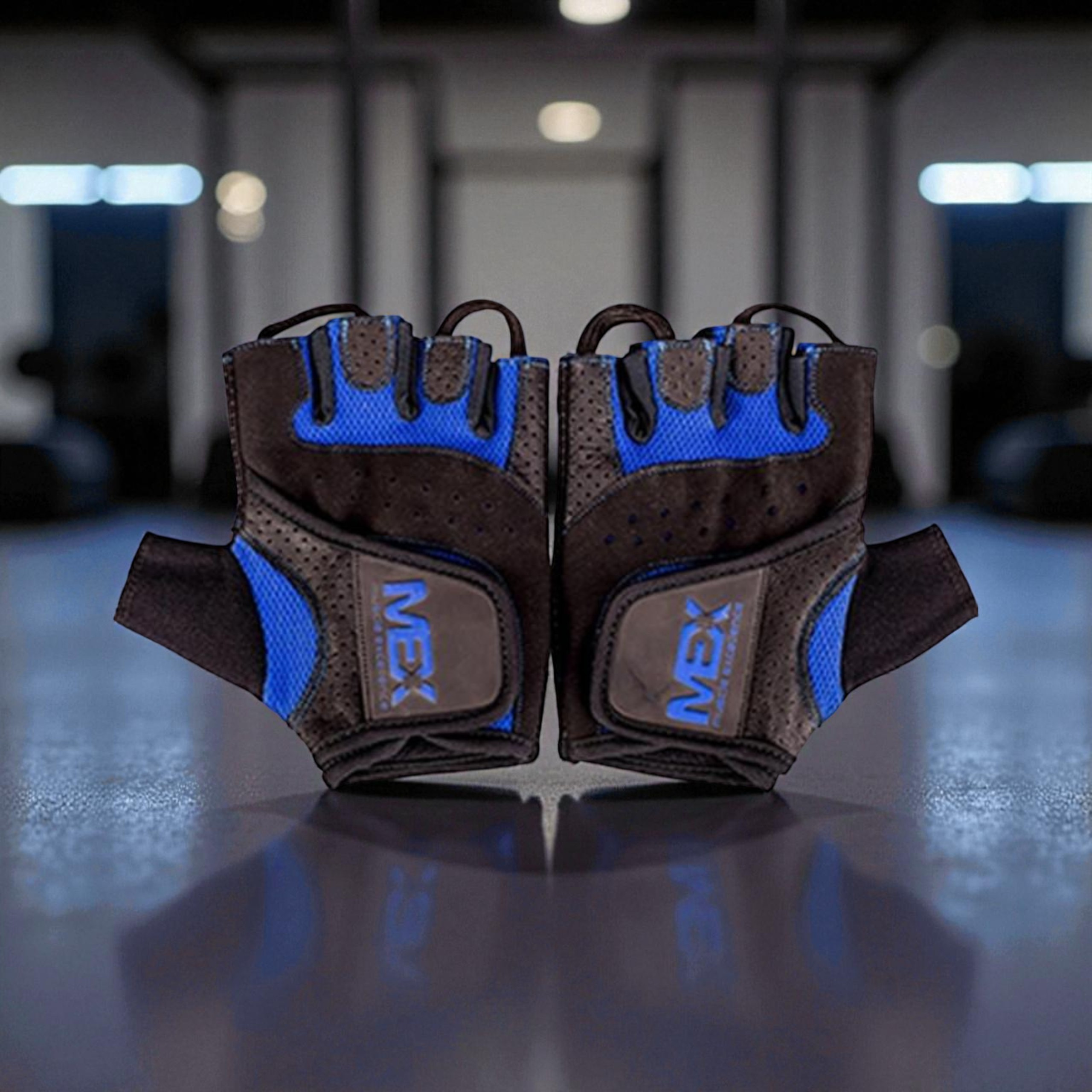 MEX SPORT - M-Fit Blue Gloves