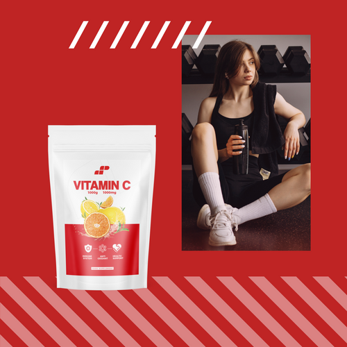 MP NUTRITION 100% Vitamin C 1000mg - 1000g - Witamina C - WYPRZEDAŻ - 07-11