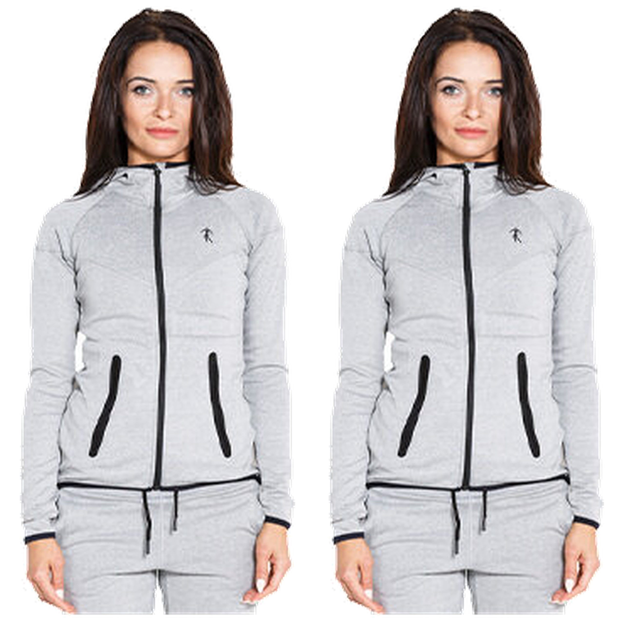 KEVIN LEVRONE Hoodie Woman's Jacket - Melange Grey - 2x L