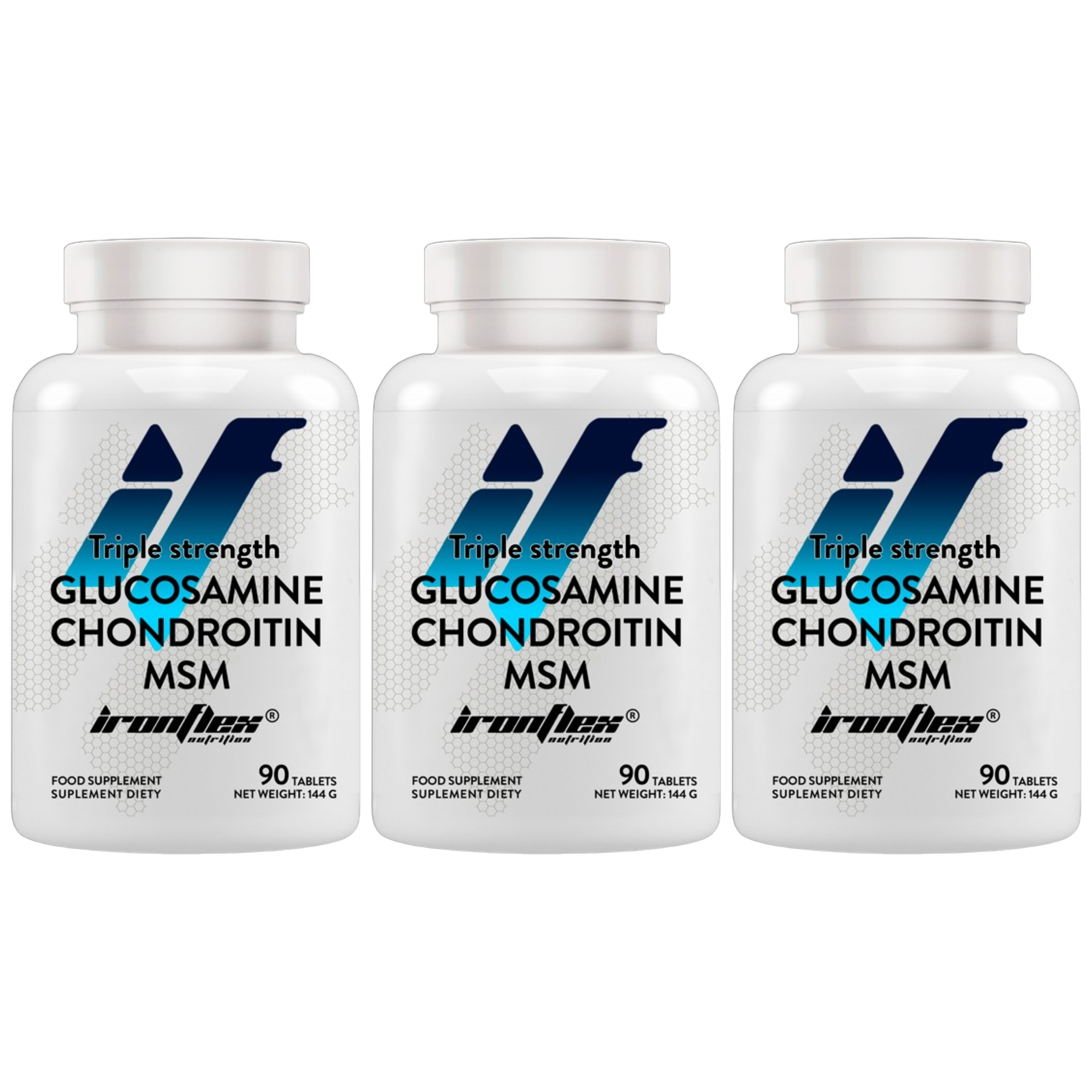 IRONFLEX - Glucosamine Chondroitin MSM - 3x 90 tabs