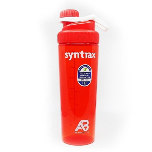 SYNTRAX - Aerobottle Primus Steel - 946ml - Red