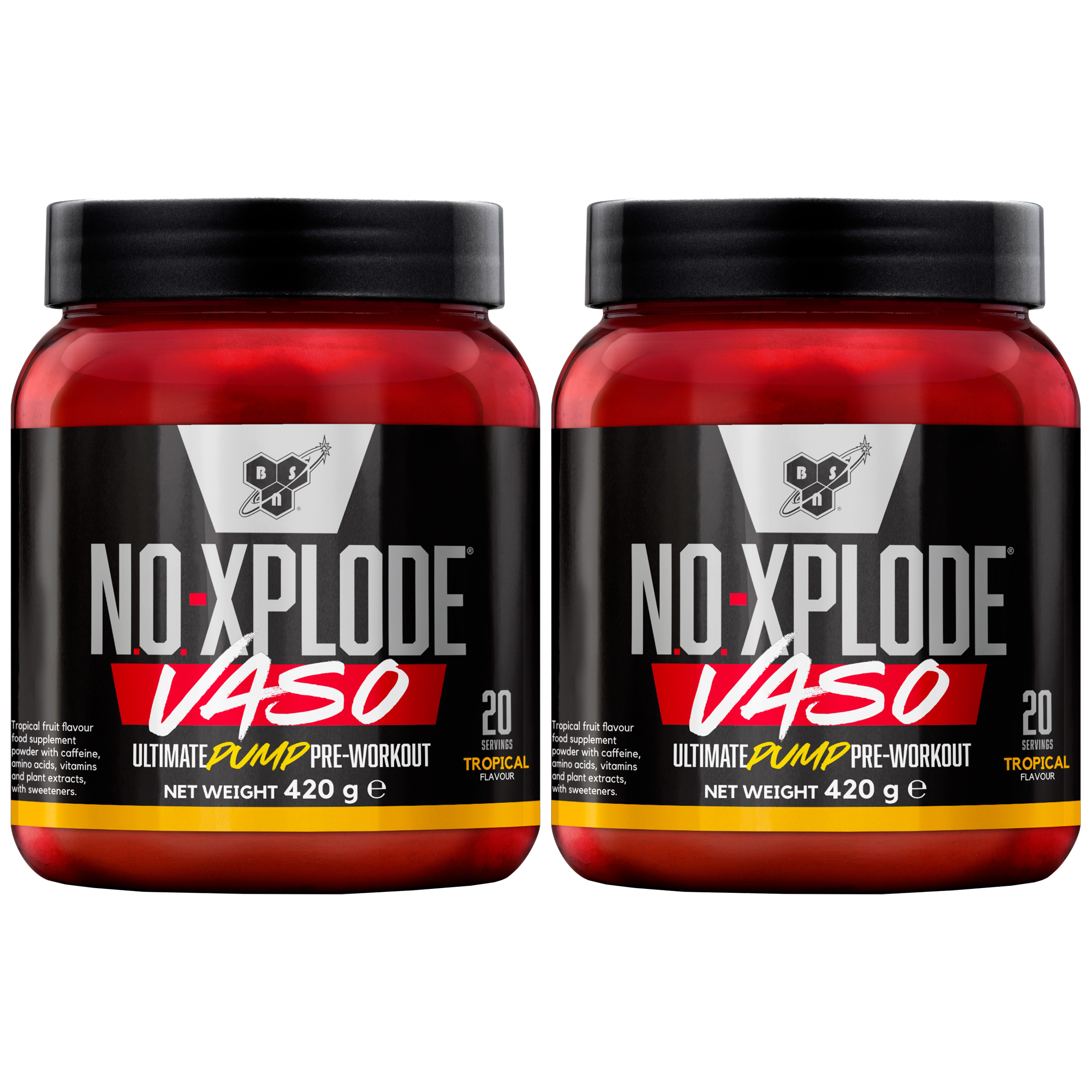 BSN N.O. Xplode Vaso - 2x 420g